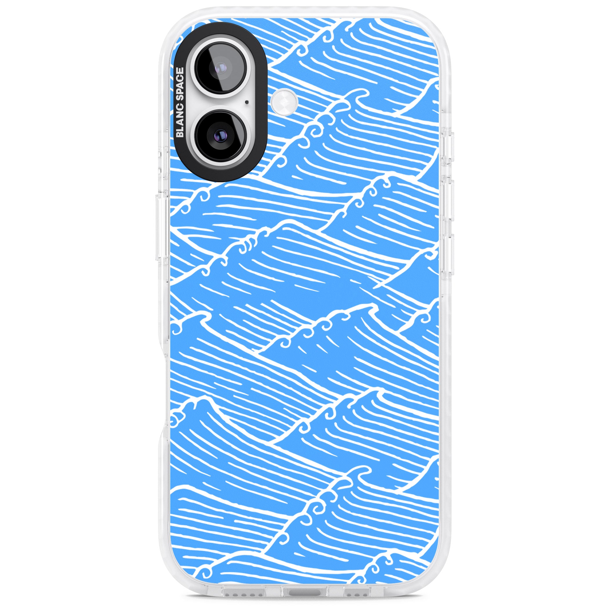 Waves Pattern iPhone 17 Impact Pro Clear Phone Case