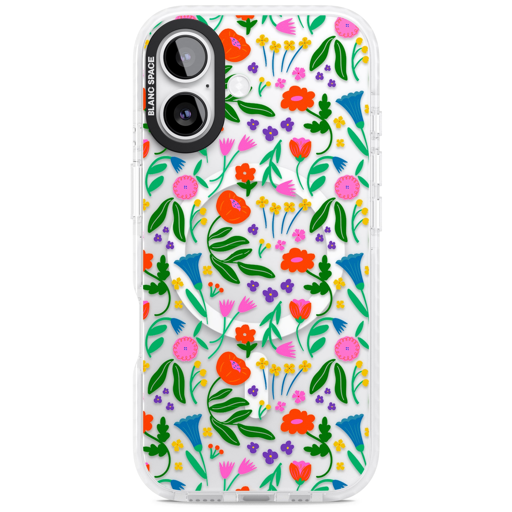 Summer Floral Fiesta iPhone 17 Impact Pro Clear Phone Case