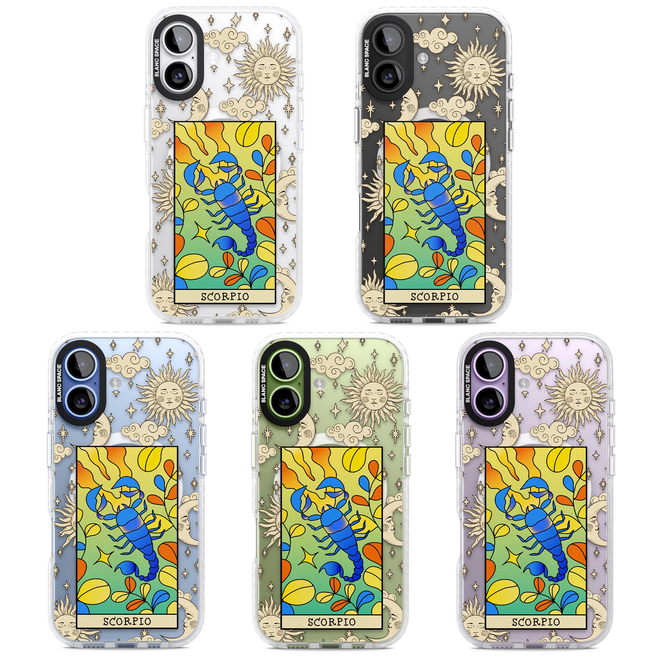 Celestial Zodiac Scorpio iPhone 17 Impact Pro Clear Phone Case APT Impact Protection