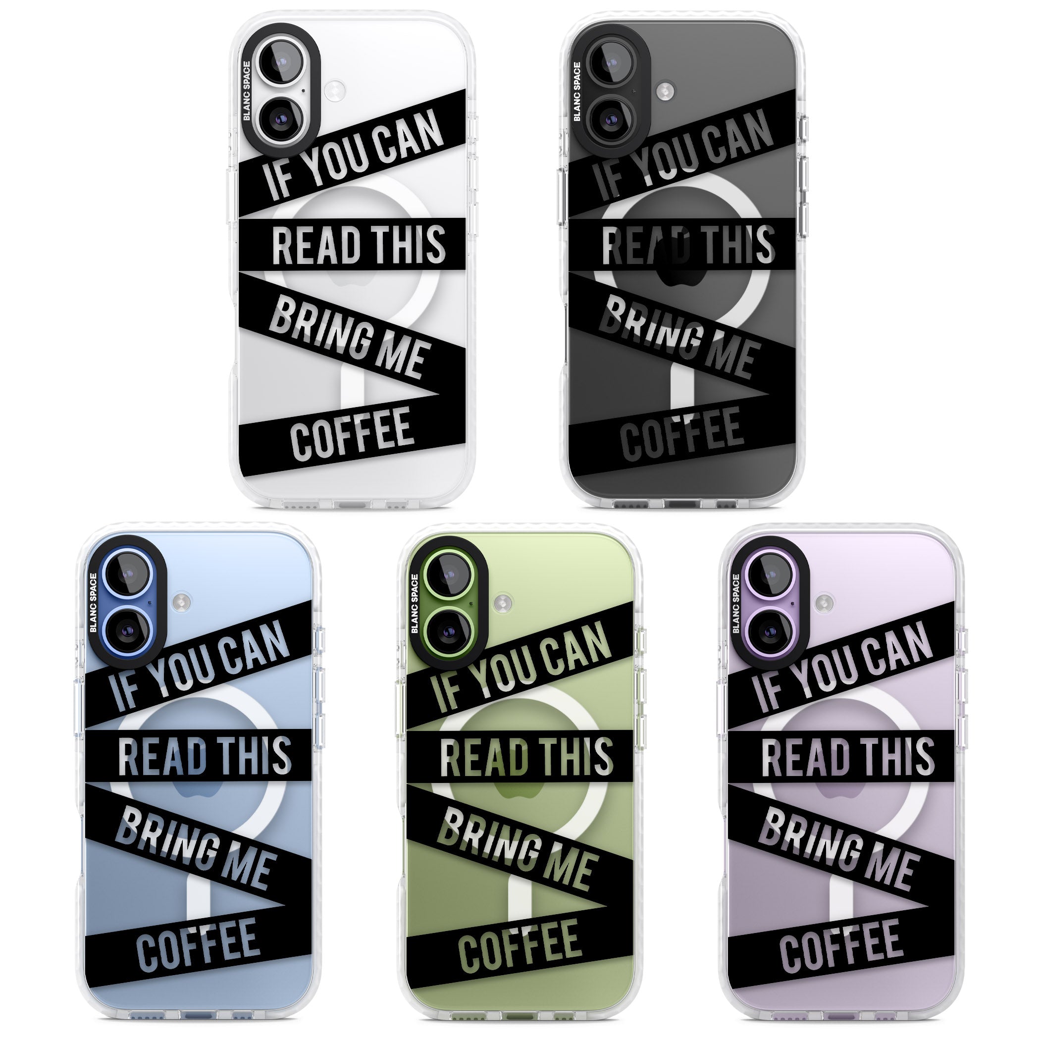 Bring Me Coffee iPhone 17 Impact Pro Clear Phone Case APT Impact Protection