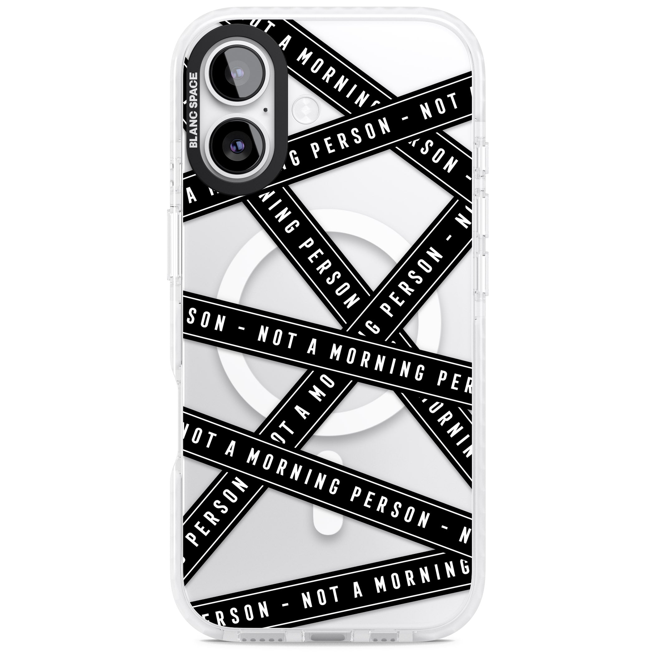 Not A Morning Person iPhone 17 Impact Pro Clear Phone Case