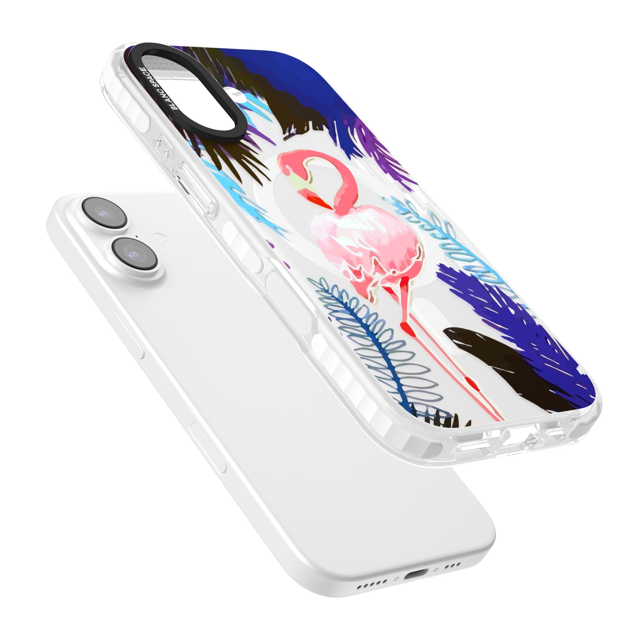 Tropical Flamingo iPhone 17 Impact Pro Clear Phone Case Colours