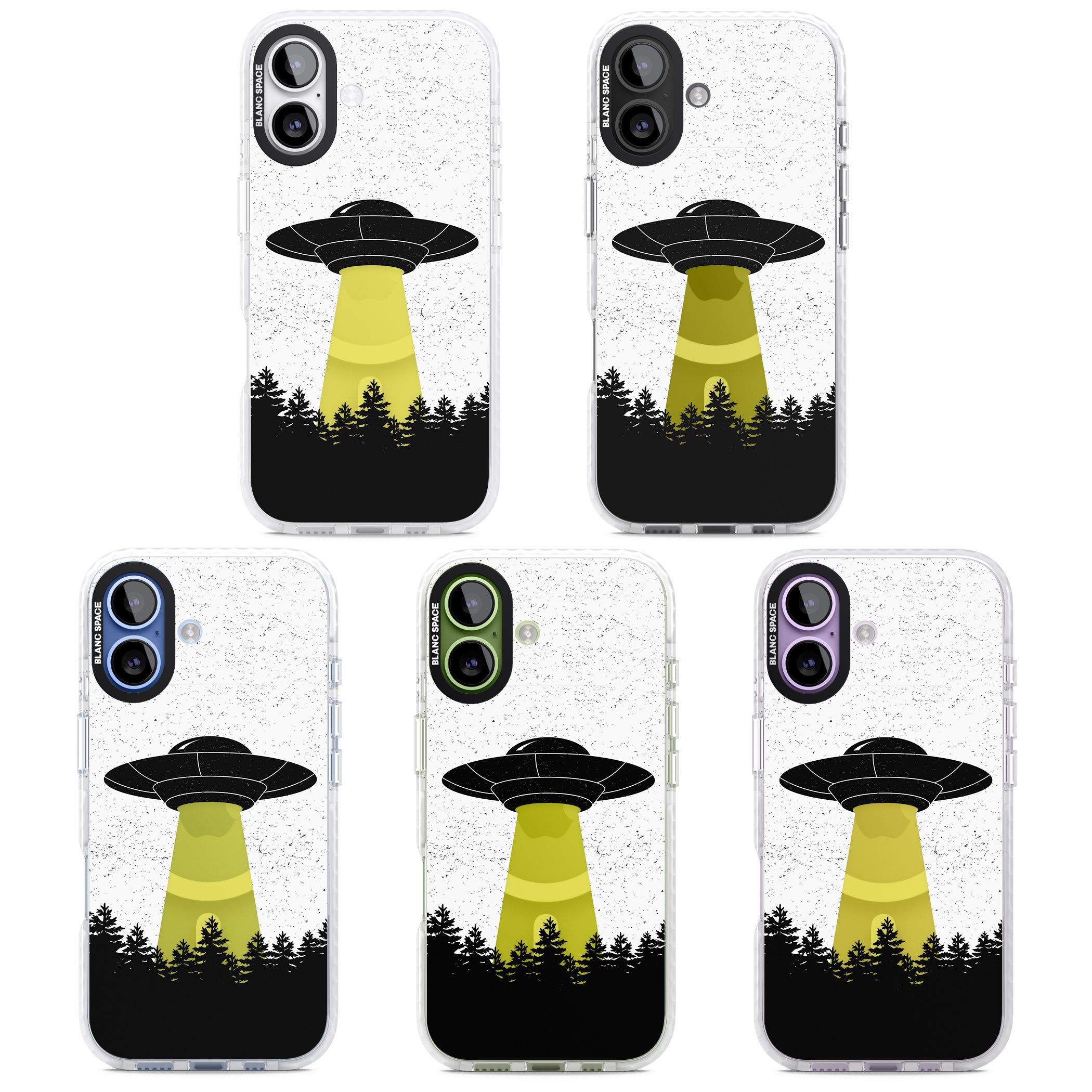 Alien Abduction iPhone 17 Impact Pro Clear Phone Case APT Impact Protection