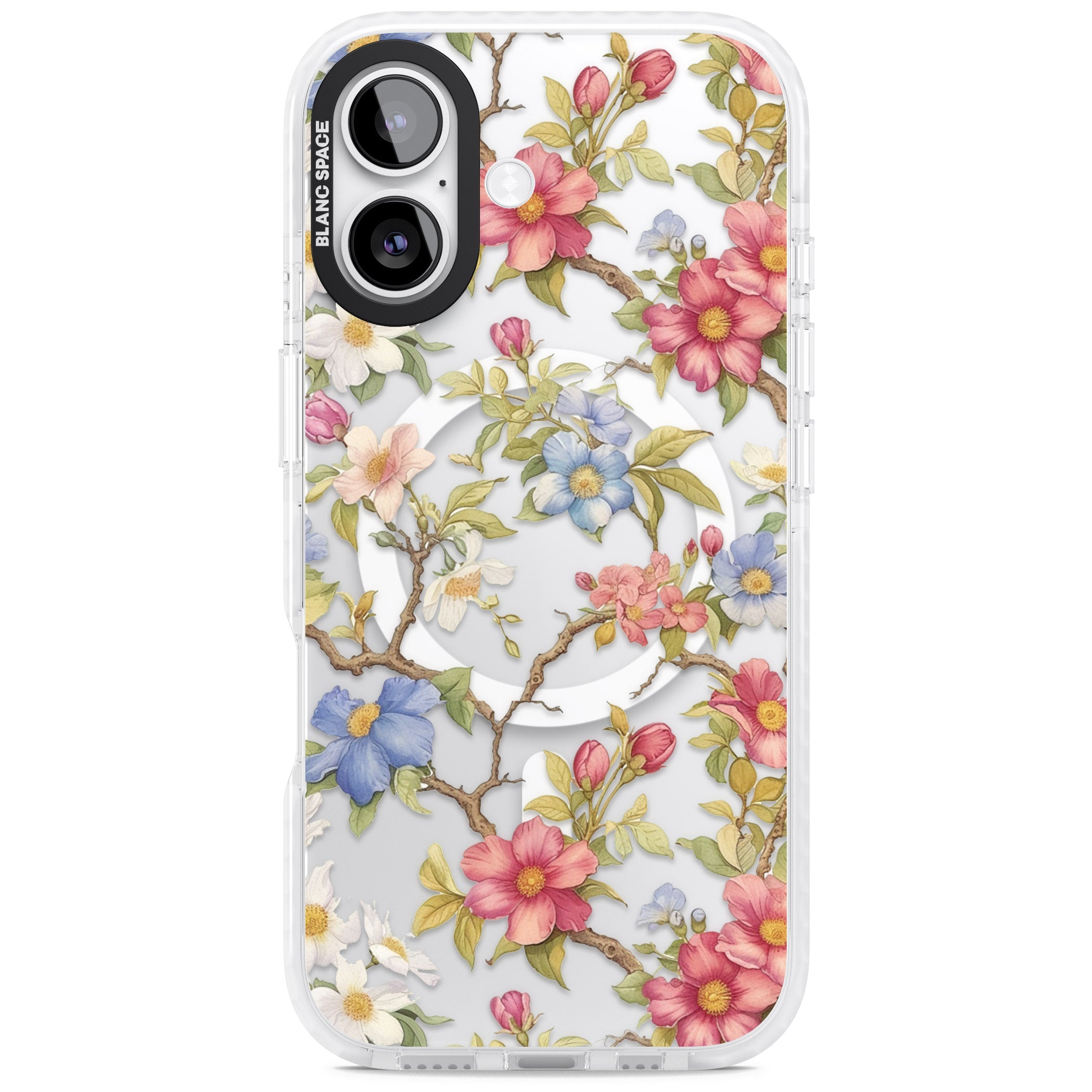 Vintage Vines & Flowers iPhone 17 Impact Pro Clear Phone Case