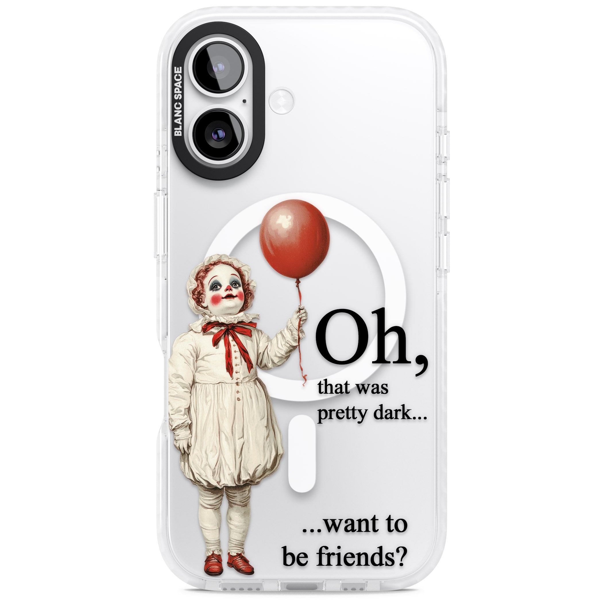 Want To Be Friends? iPhone 17 Impact Pro Clear Phone Case