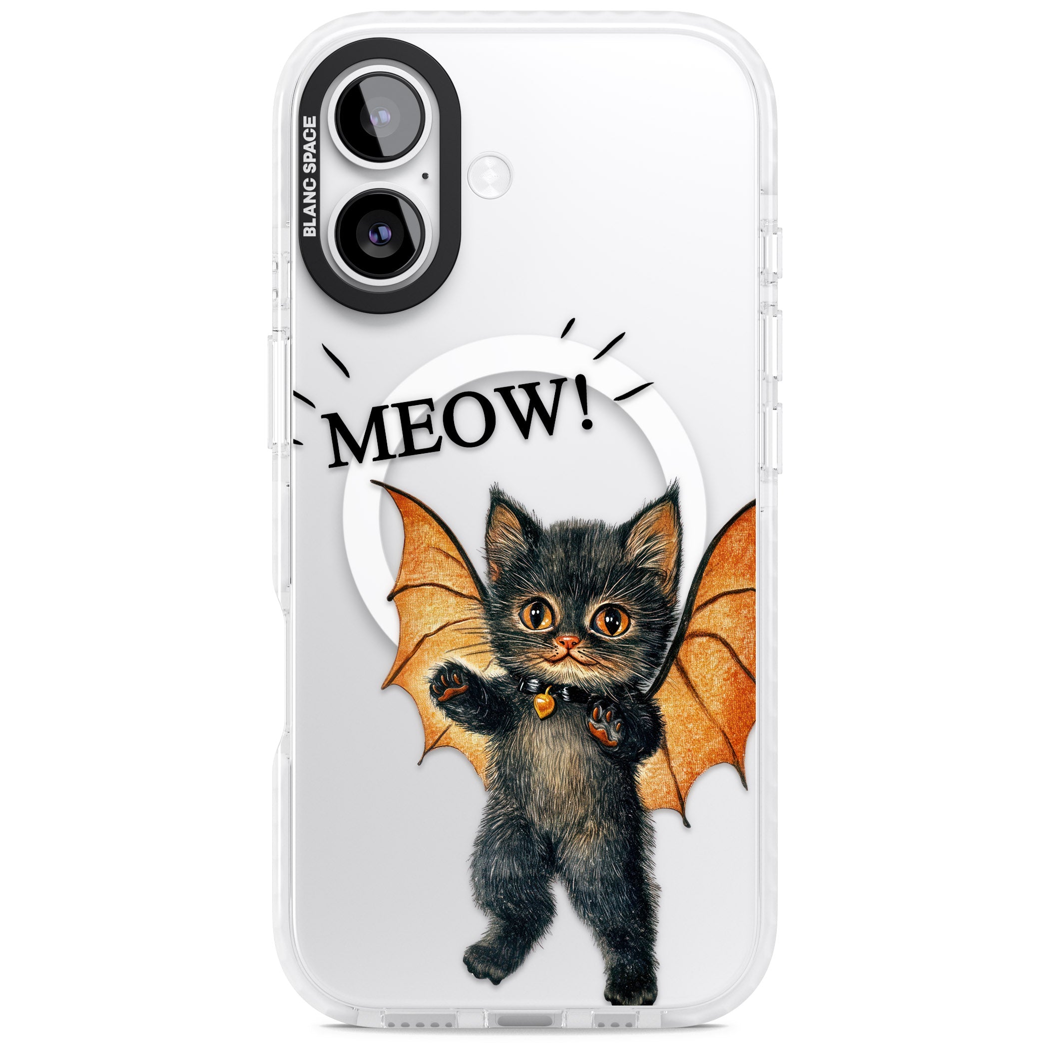 Meow iPhone 17 Impact Pro Clear Phone Case