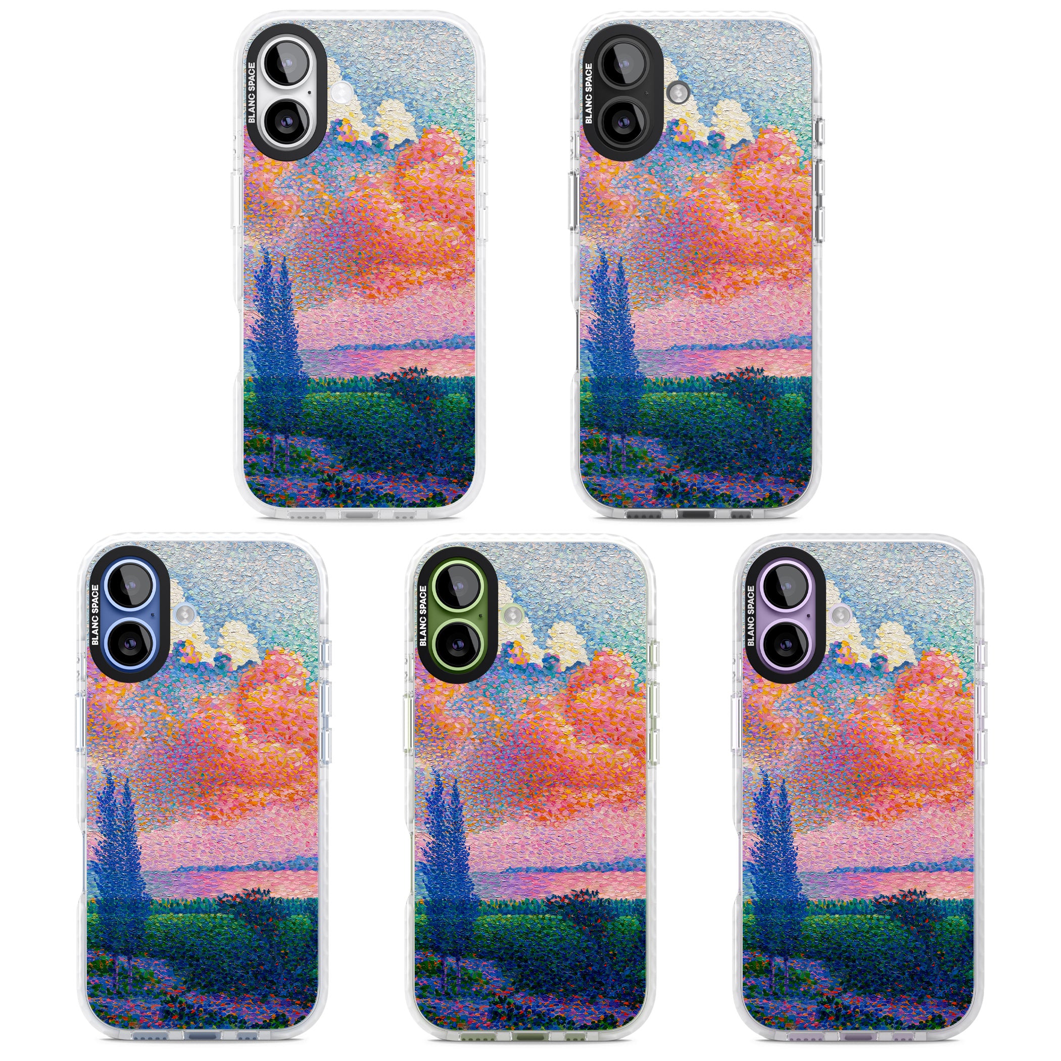 The Pink Cloud iPhone 17 Impact Pro Clear Phone Case APT Impact Protection