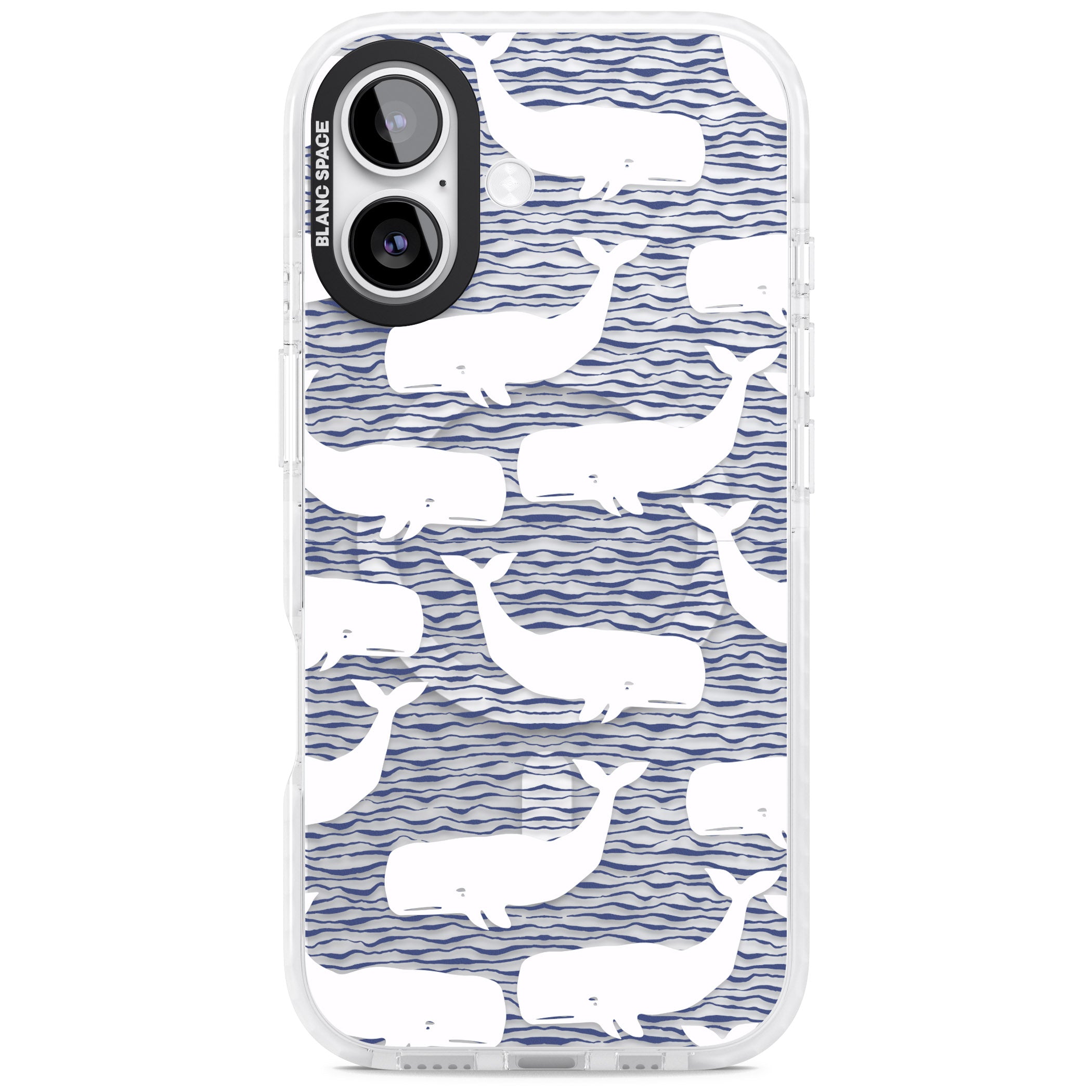 Whale Wave iPhone 17 Impact Pro Clear Phone Case