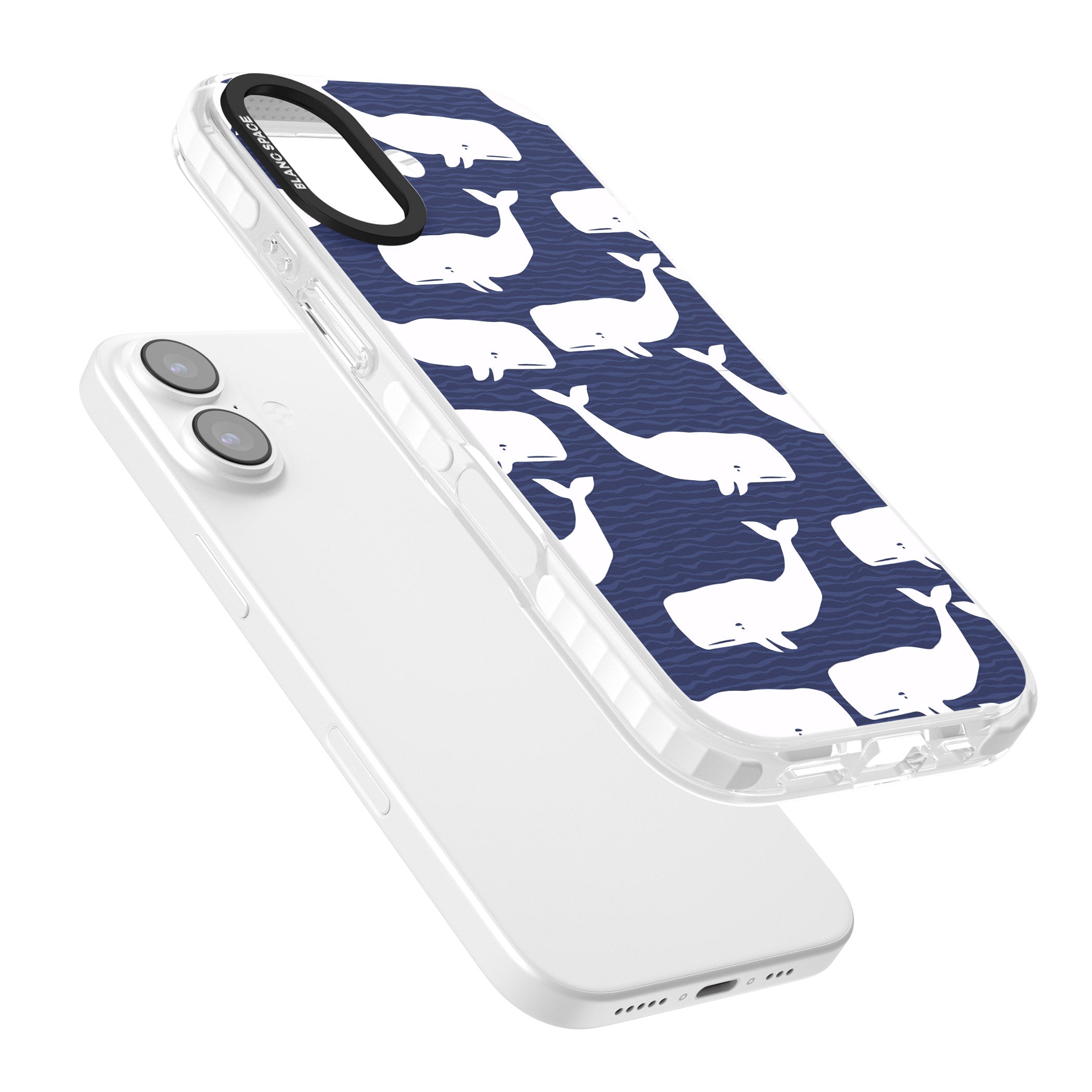 Whale Dreams iPhone 17 Impact Pro Clear Phone Case Colours