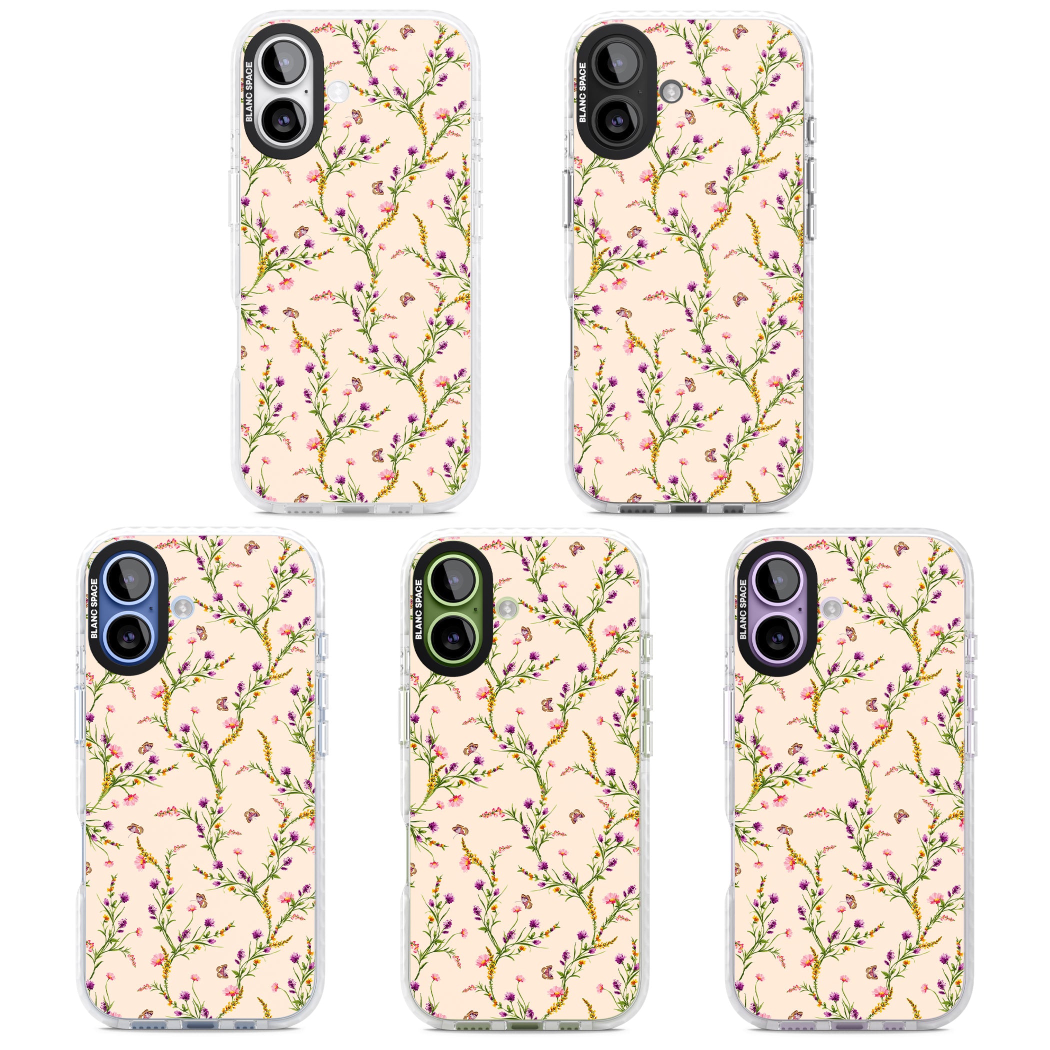 Meadow Wildflowers iPhone 17 Impact Pro Clear Phone Case APT Impact Protection
