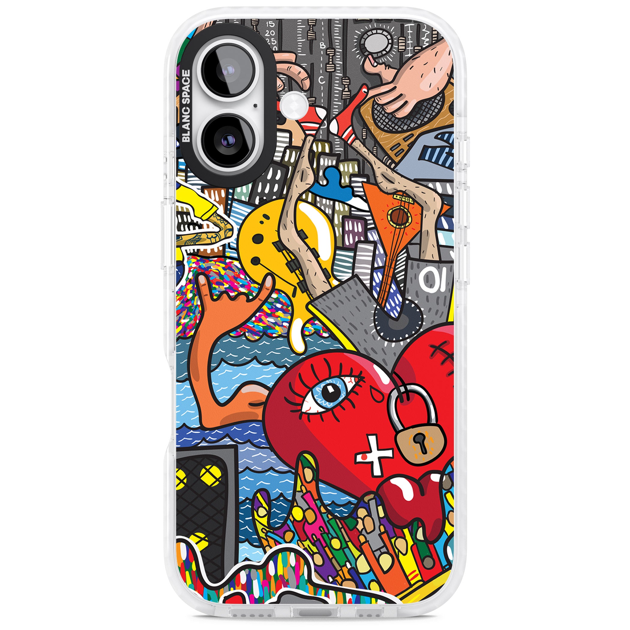 Crowd Tsunami iPhone 17 Impact Pro Clear Phone Case