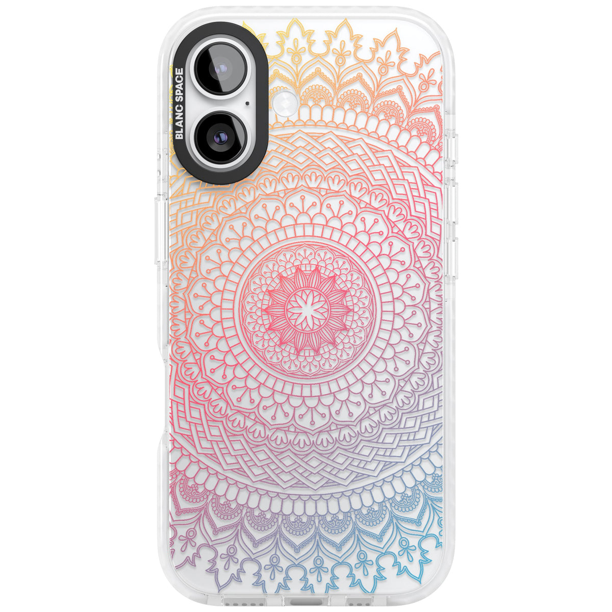 Pastel Mandala iPhone 16 / iPhone 16 Plus / iPhone 17 Impact Clear Phone Case front
