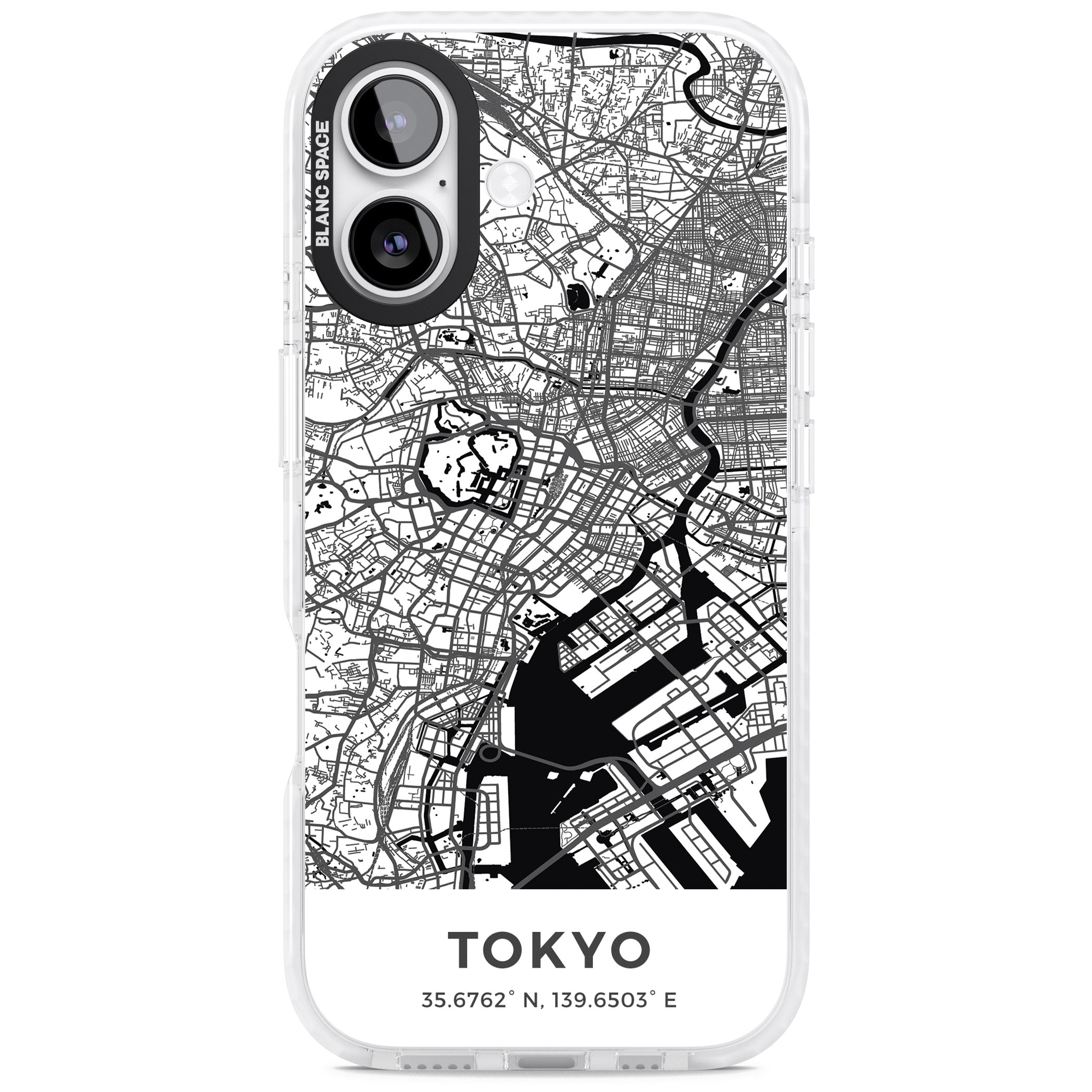 Tokyo Map iPhone 17 Impact Clear Phone Case