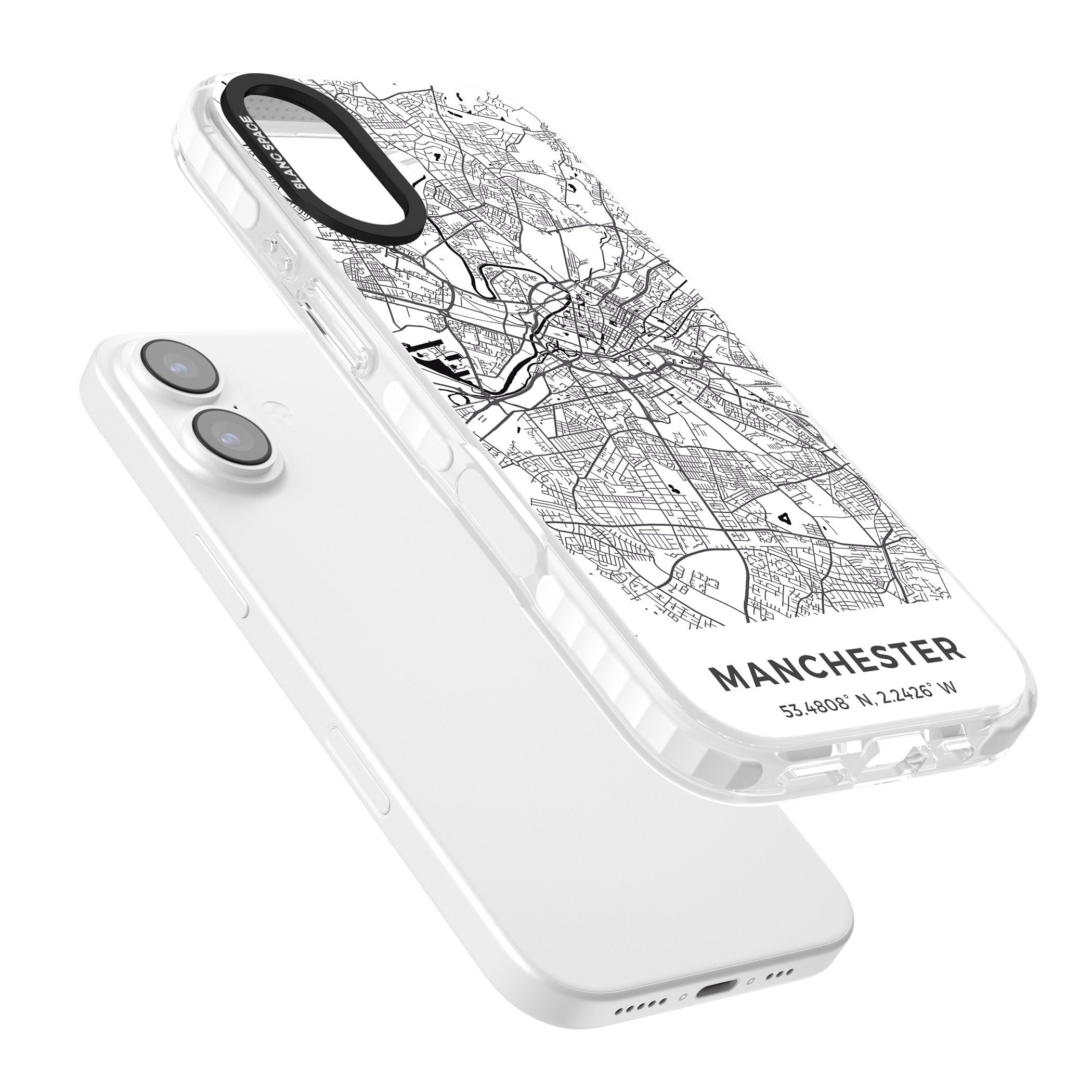 Manchester Map iPhone 17 Impact Clear Phone Case Colours