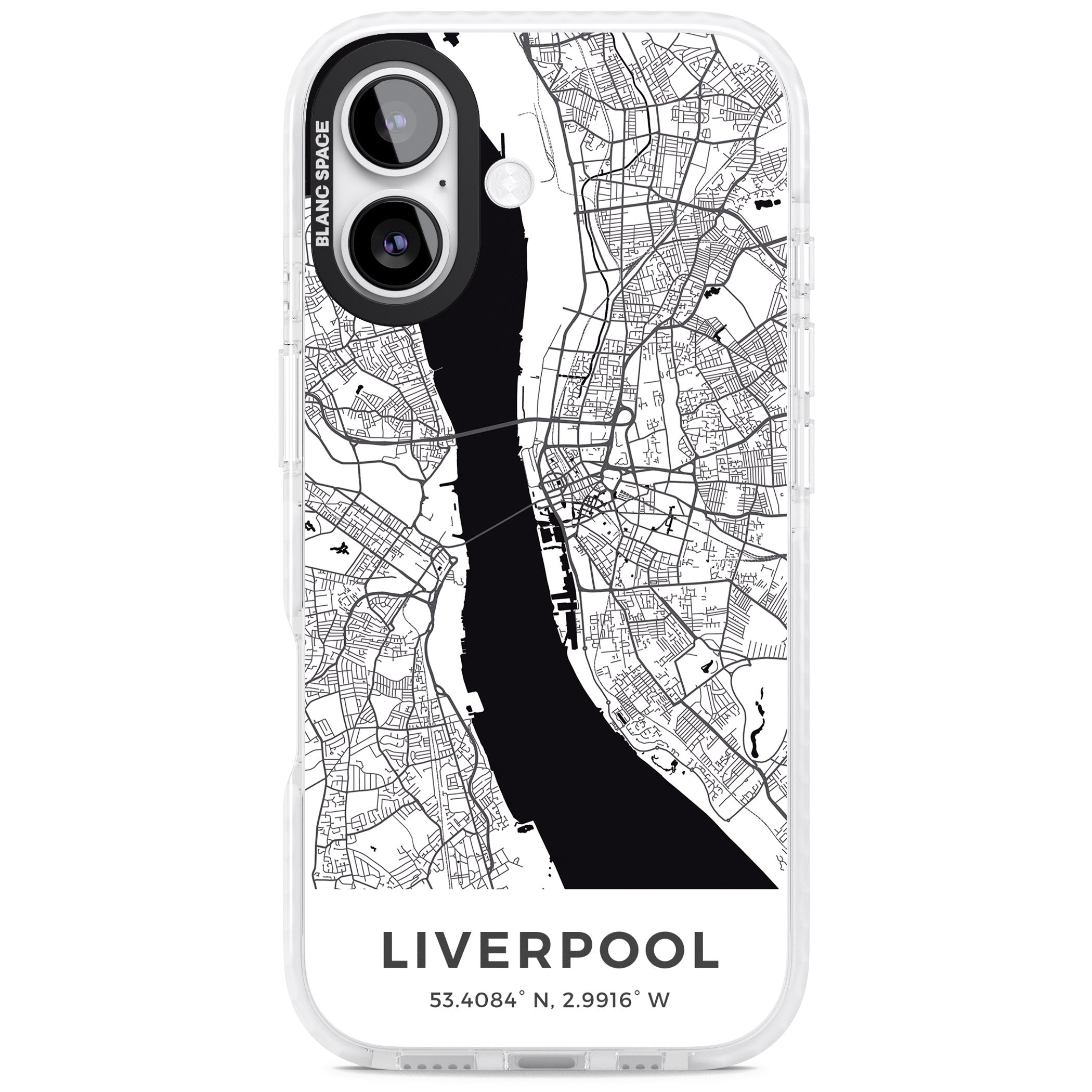 Liverpool Map iPhone 17 Impact Clear Phone Case
