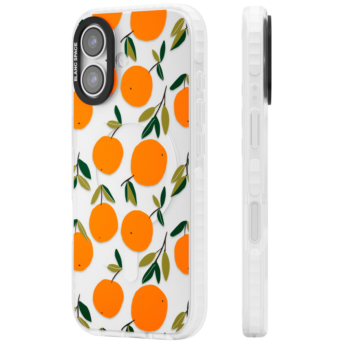 Citrus Grove iPhone 16 / iPhone 16 Plus / iPhone 17 Impact Clear Phone Case side