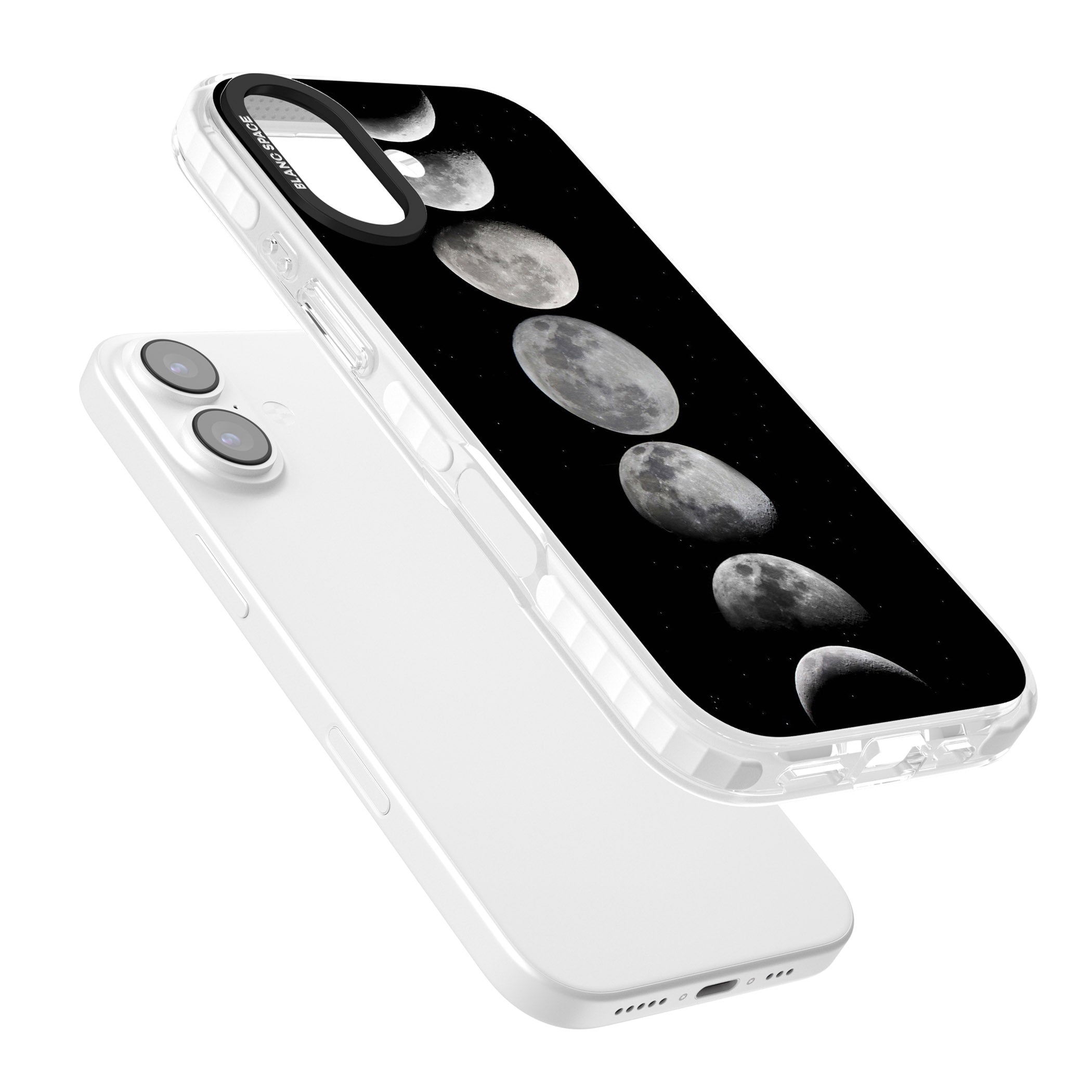 Phases Of The Moon iPhone 17 Impact Clear Phone Case Colours