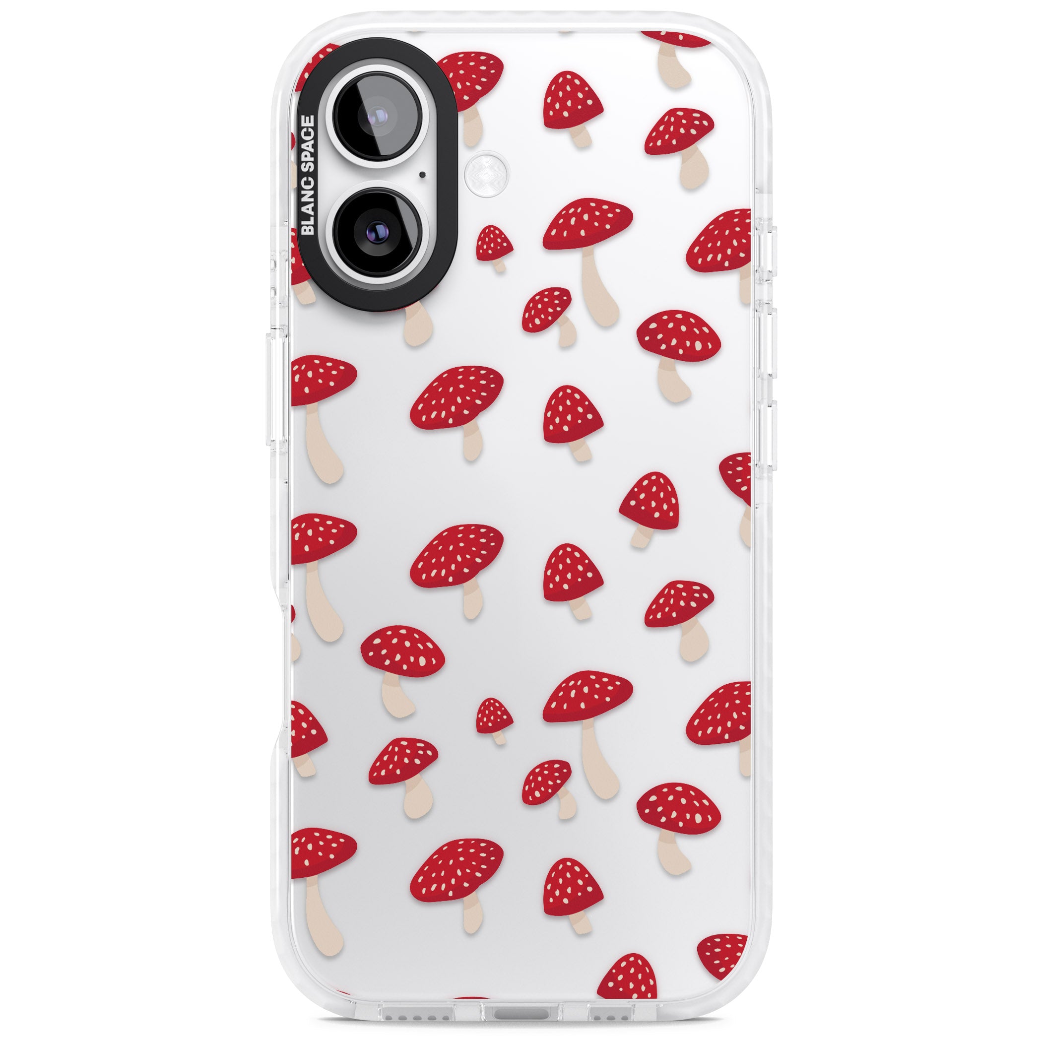 Magical Mushroom Pattern iPhone 17 Impact Clear Phone Case