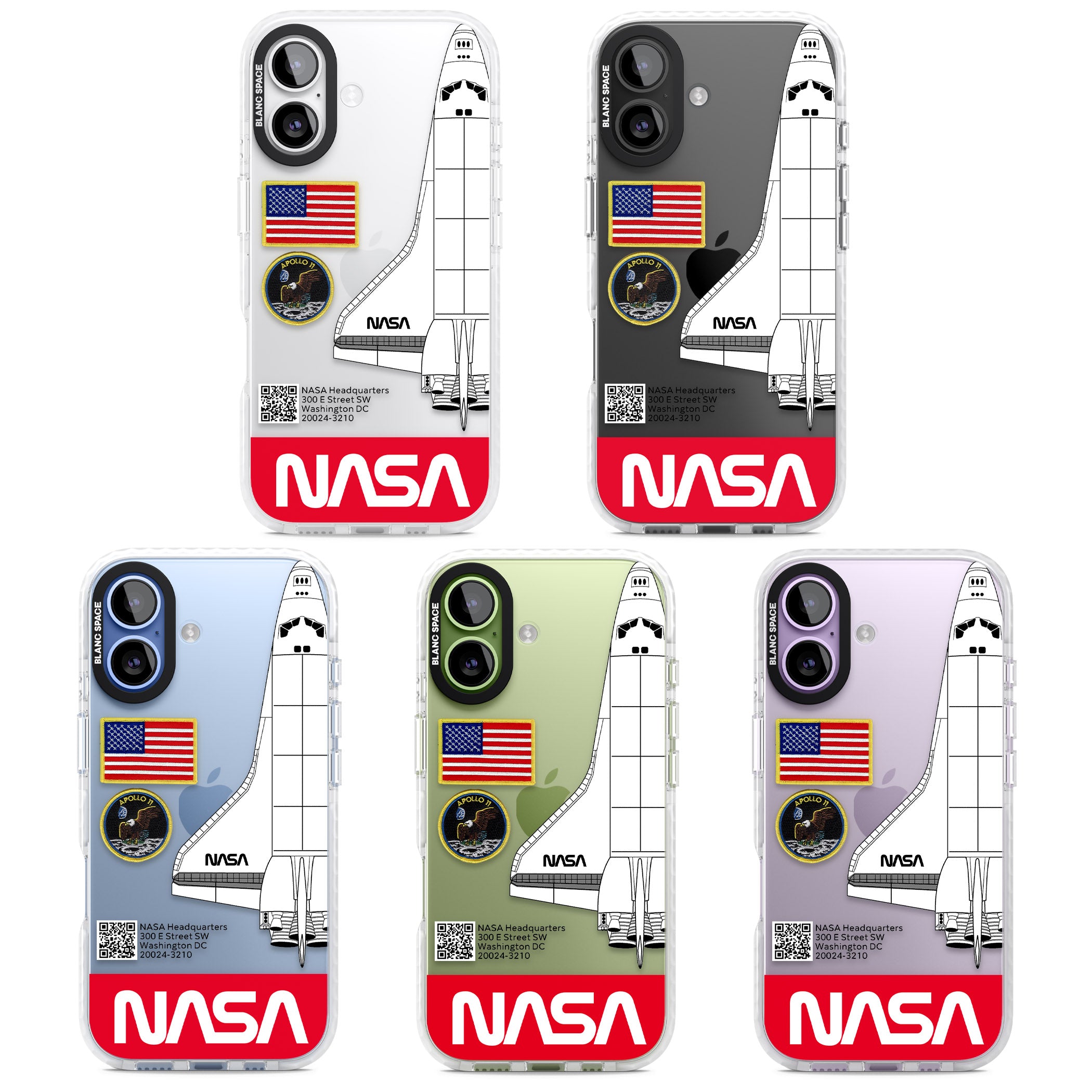 Nasa Apollo 11 iPhone 17 Impact Clear Phone Case APT Impact Protection