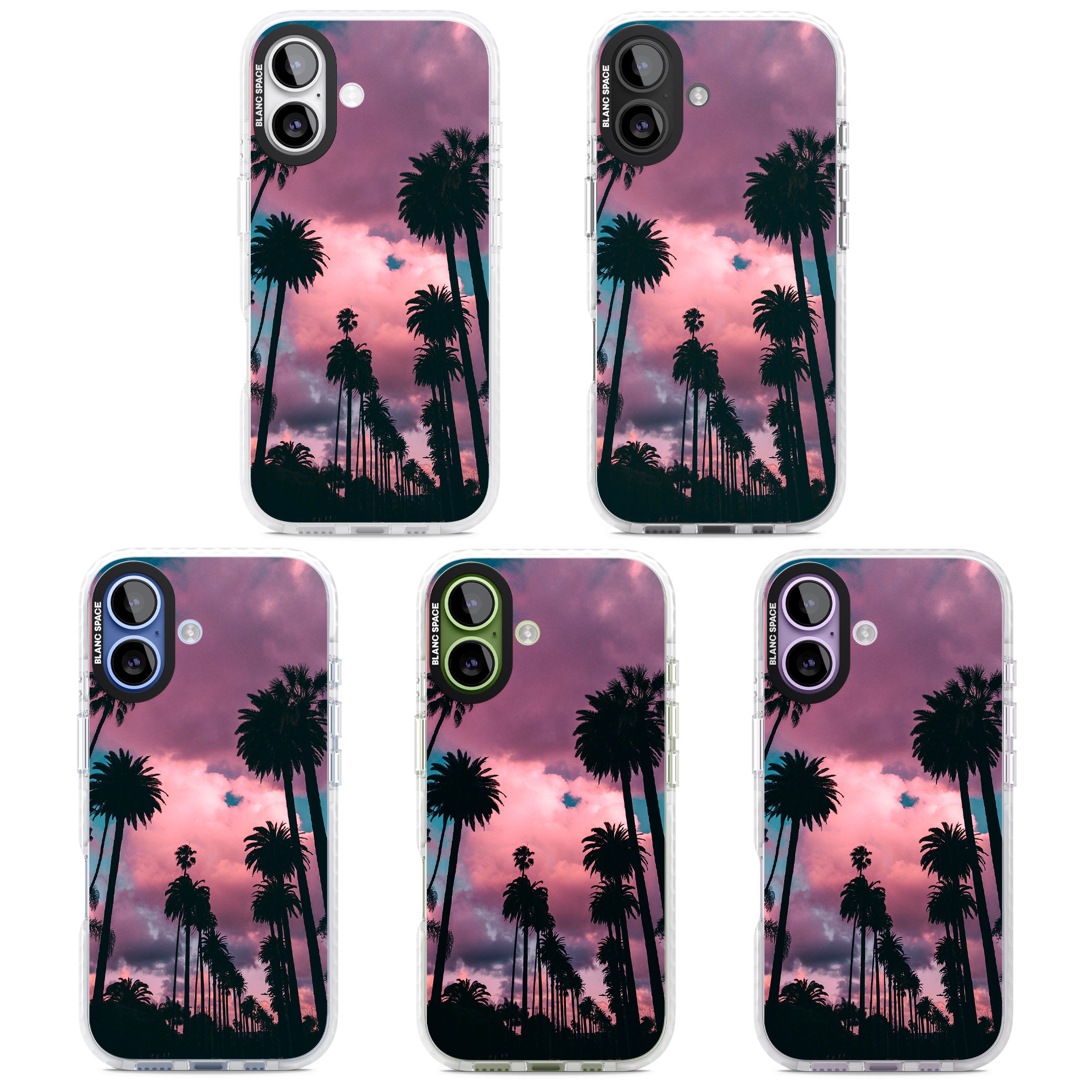 Sunset Palms iPhone 17 Impact Clear Phone Case APT Impact Protection