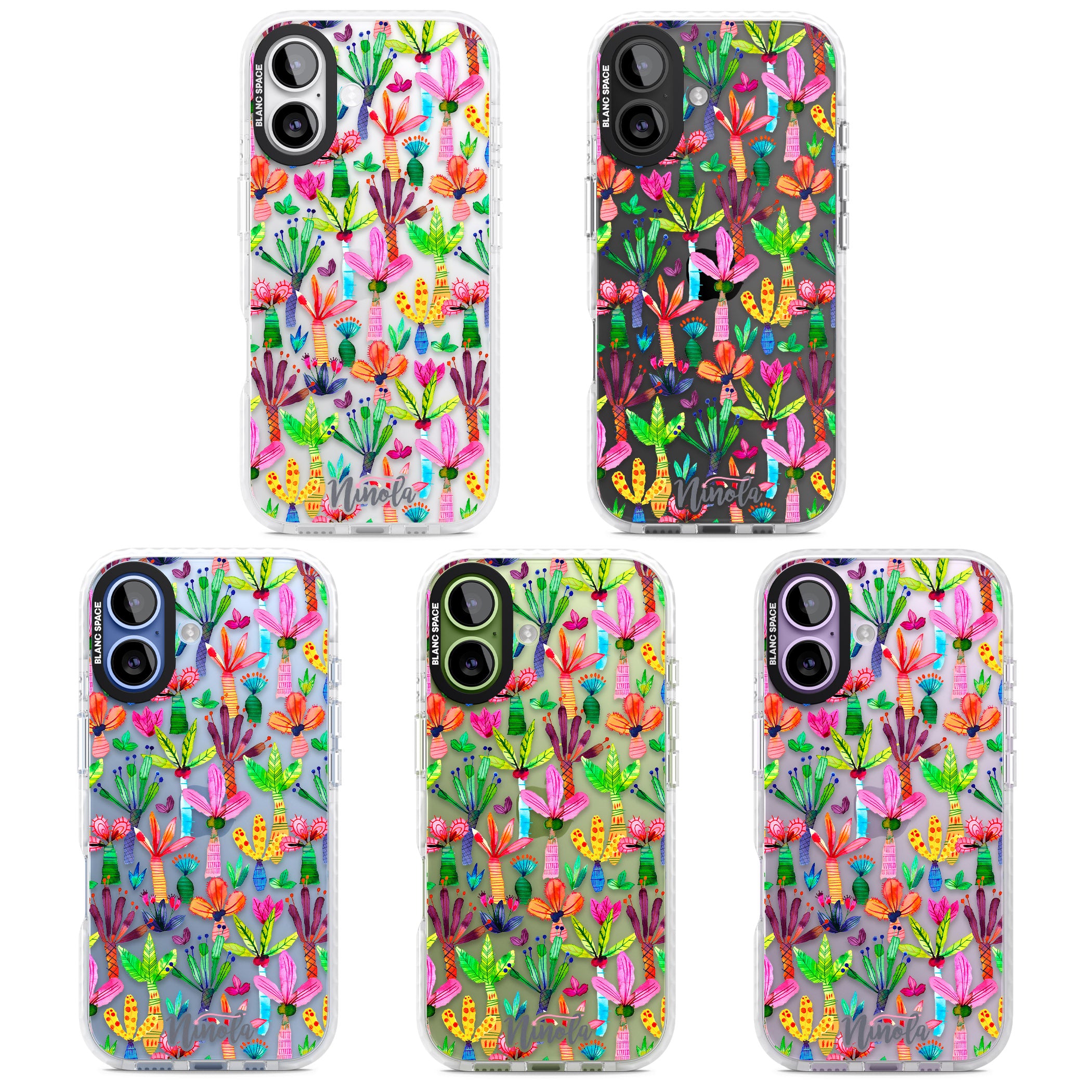 Tropical Botanical iPhone 17 Impact Clear Phone Case APT Impact Protection