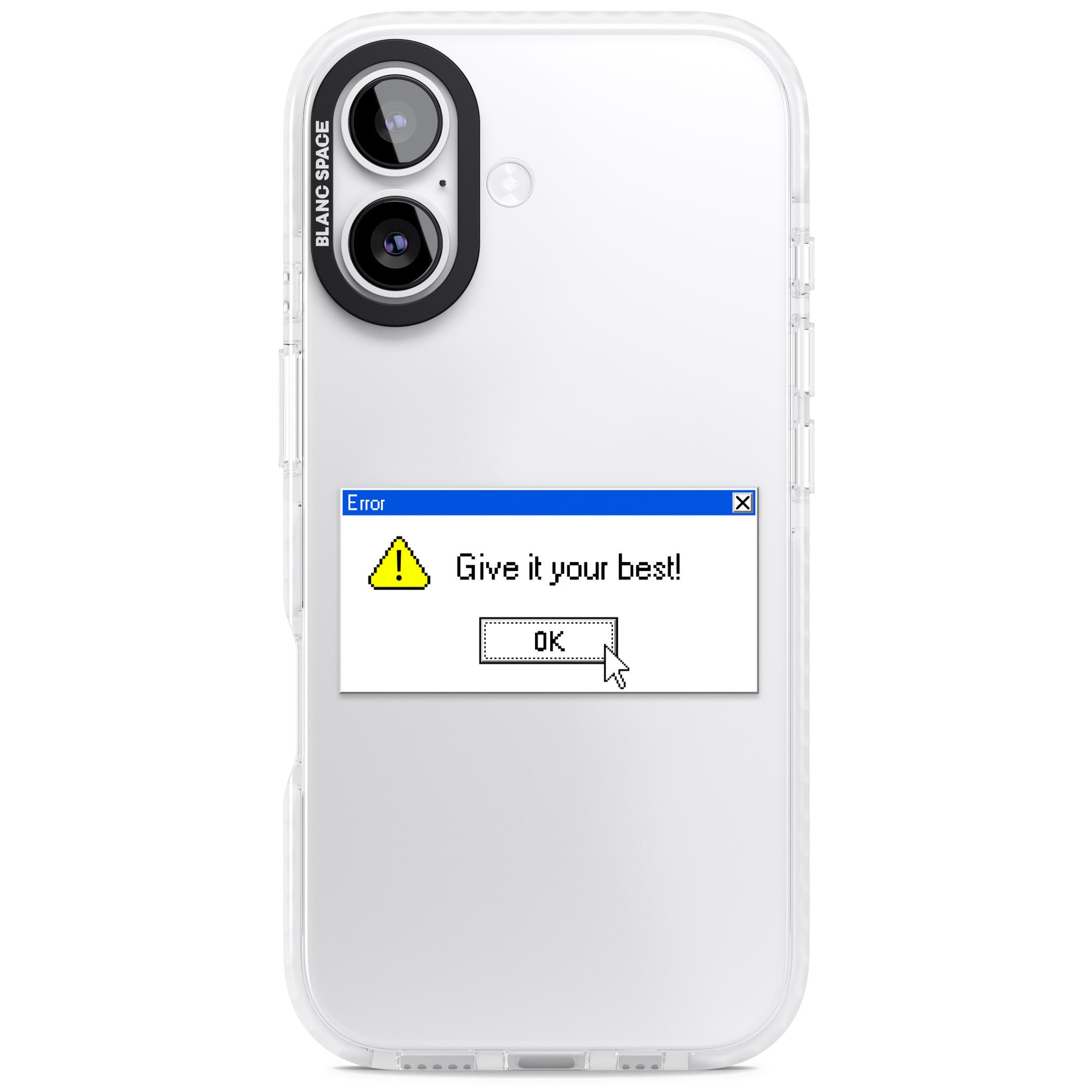 Give It Your Best Exe iPhone 17 Impact Clear Phone Case