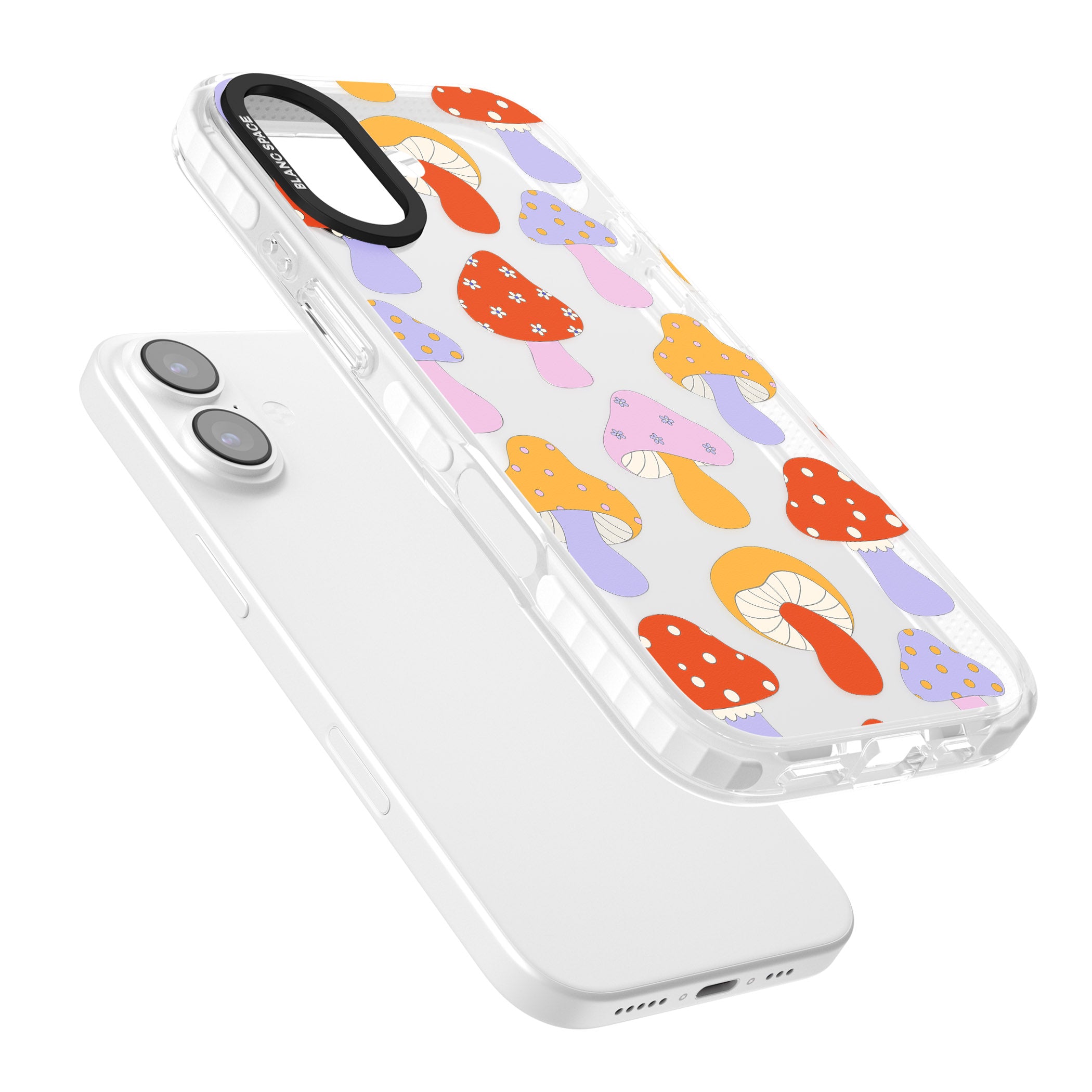 Happy Shrooms iPhone 17 Impact Clear Phone Case Colours