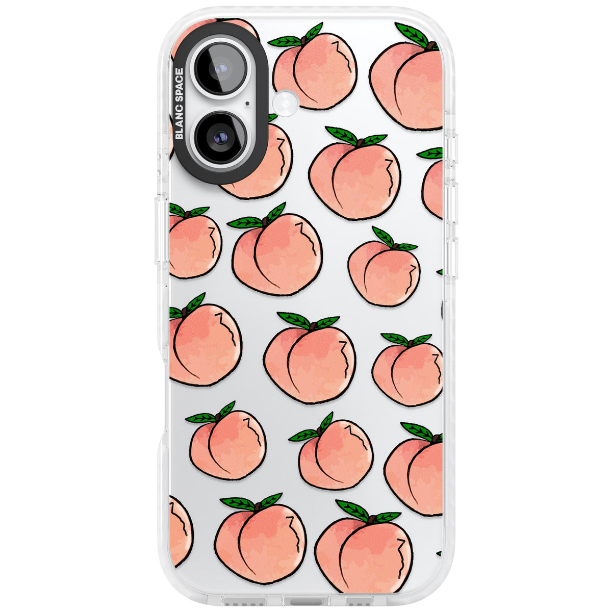Peachy Picnic iPhone 16 / iPhone 16 Plus / iPhone 17 Impact Clear Phone Case front