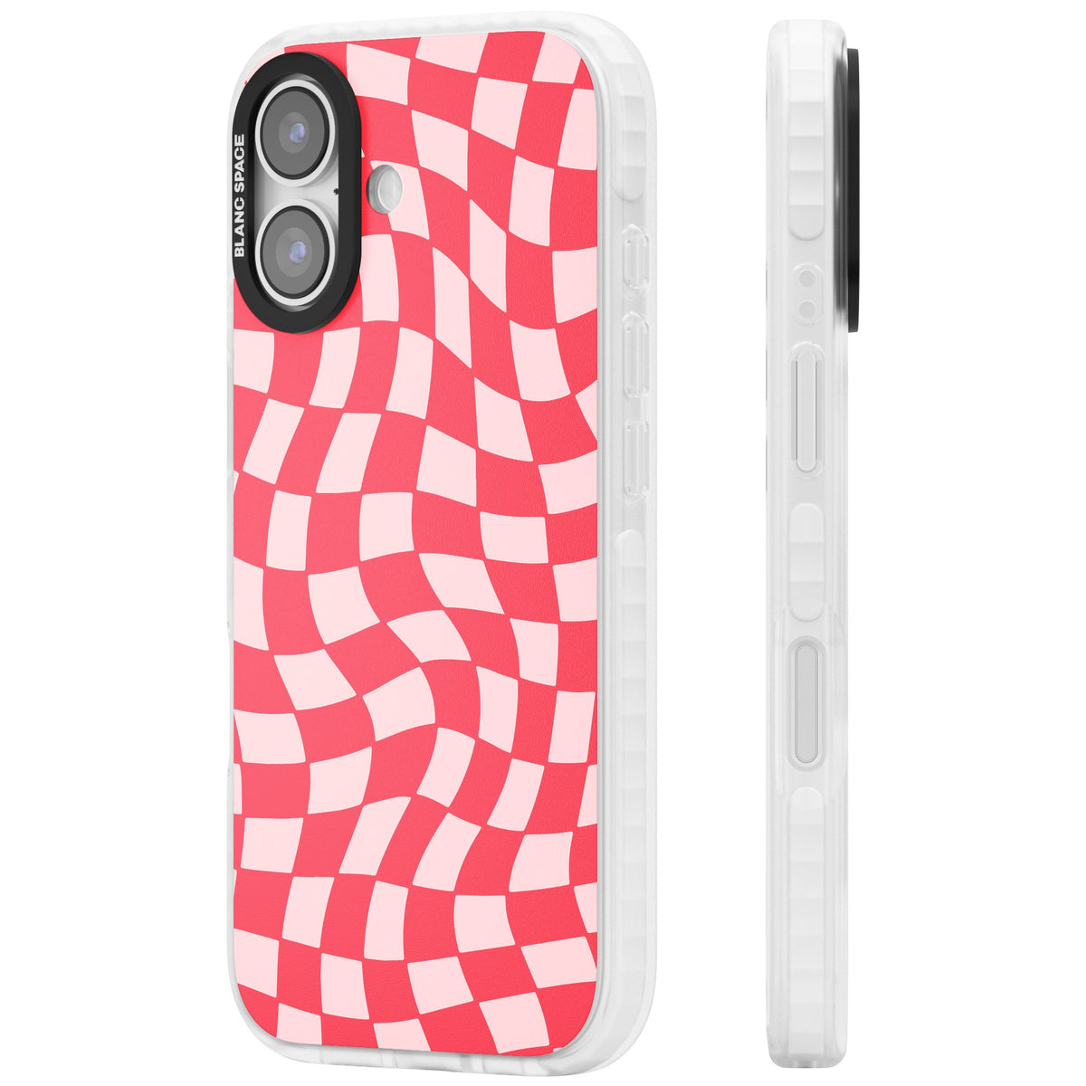 Bubblegum Wave iPhone 16 / iPhone 16 Plus / iPhone 17 Impact Clear Phone Case side