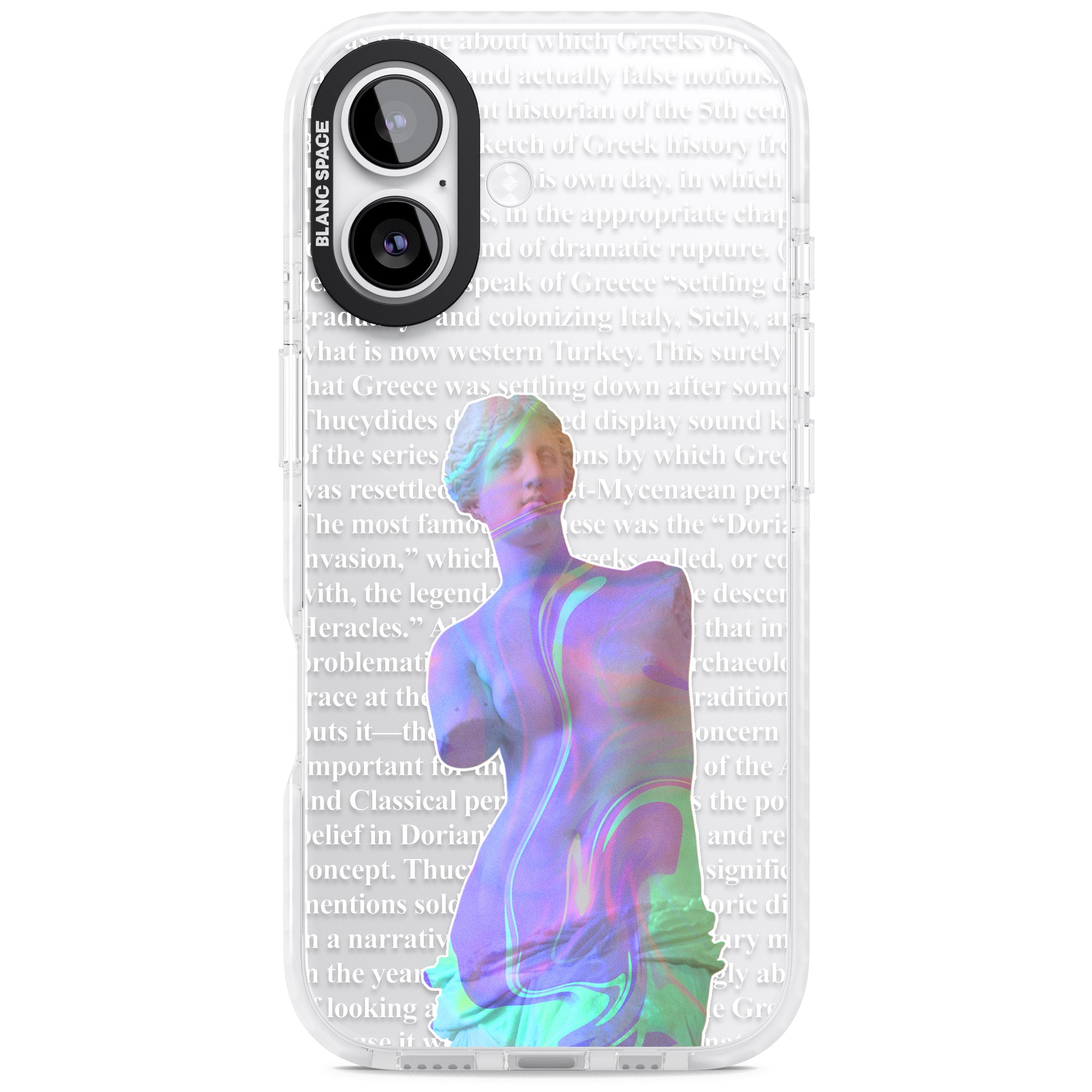 Iridescent De Milo iPhone 17 Impact Clear Phone Case