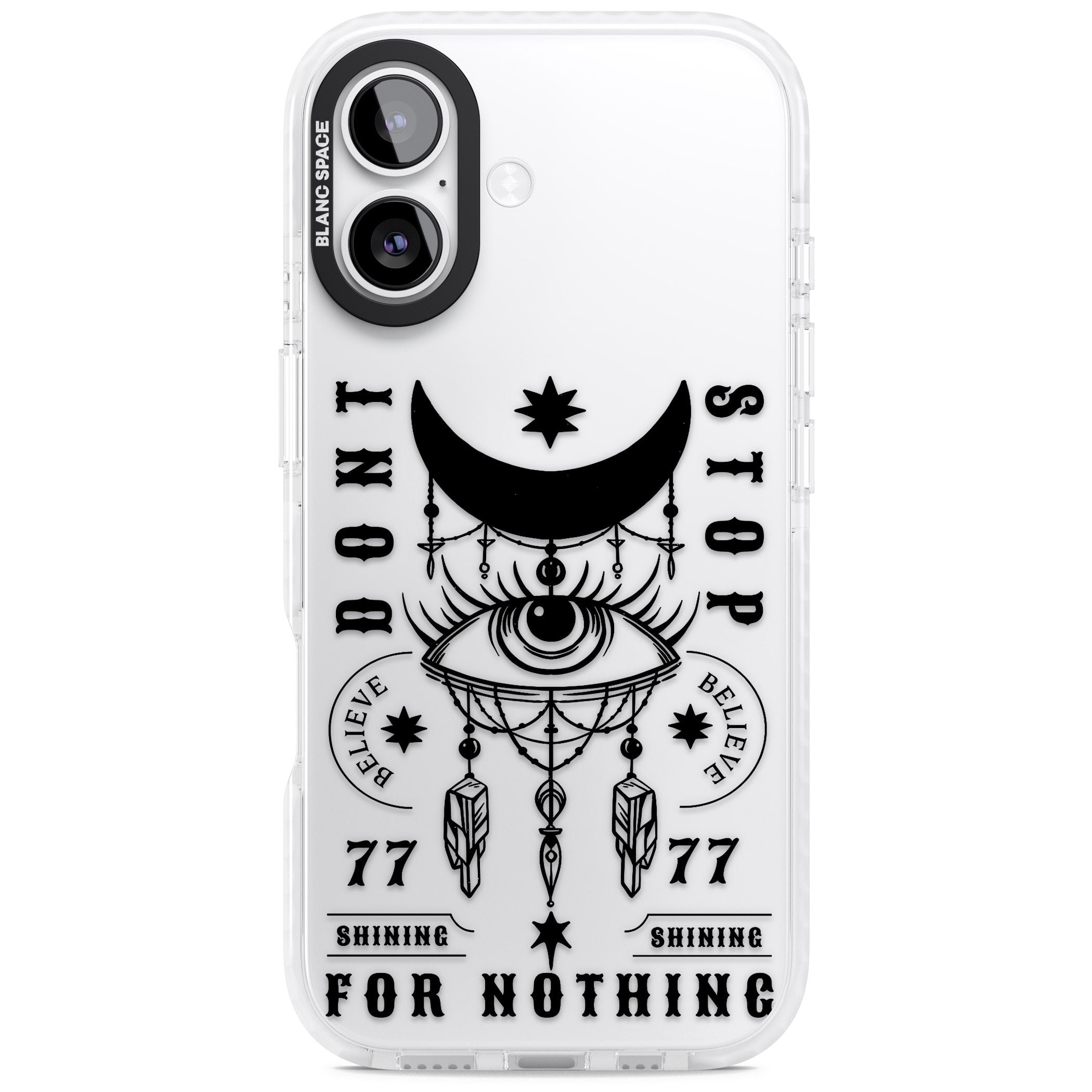 Dont Stop For Nothing iPhone 17 Impact Clear Phone Case