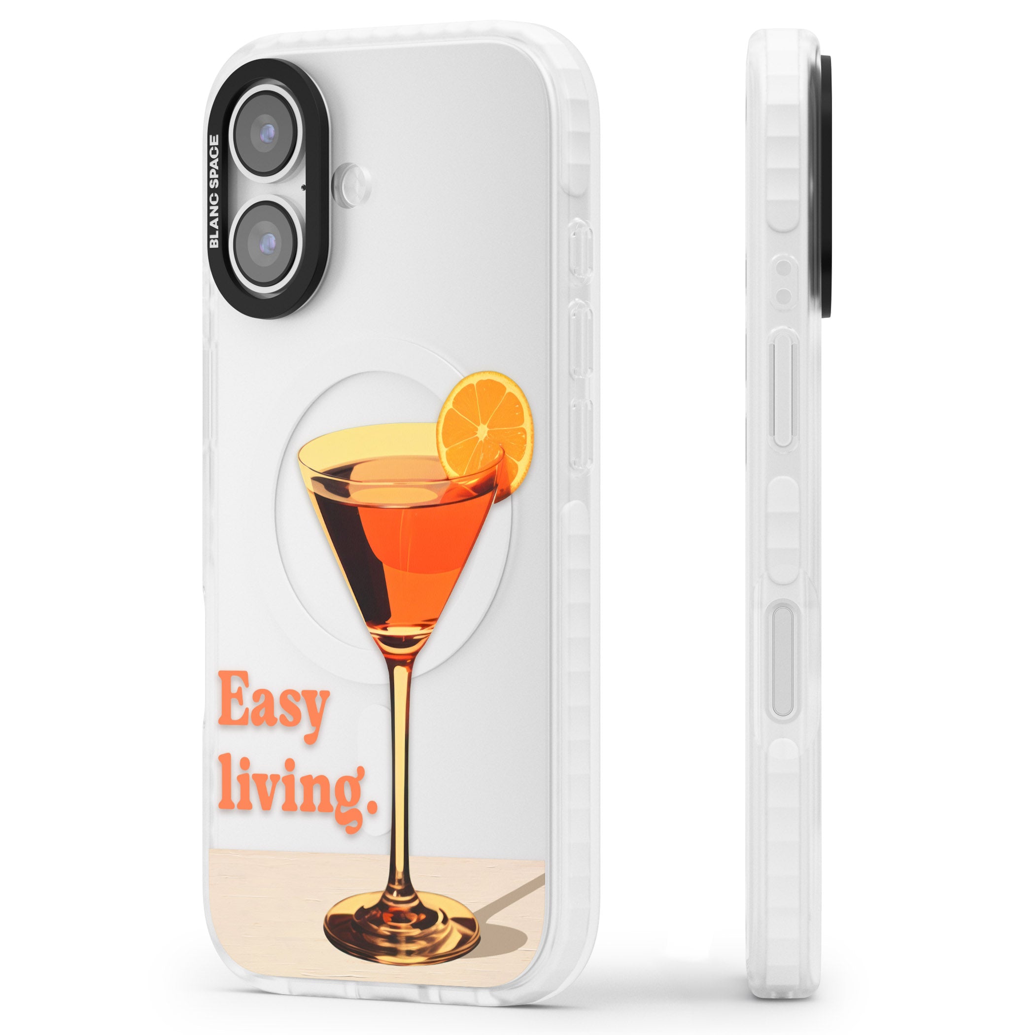 Easy Living iPhone 17 Impact Clear Phone Case Side Profile