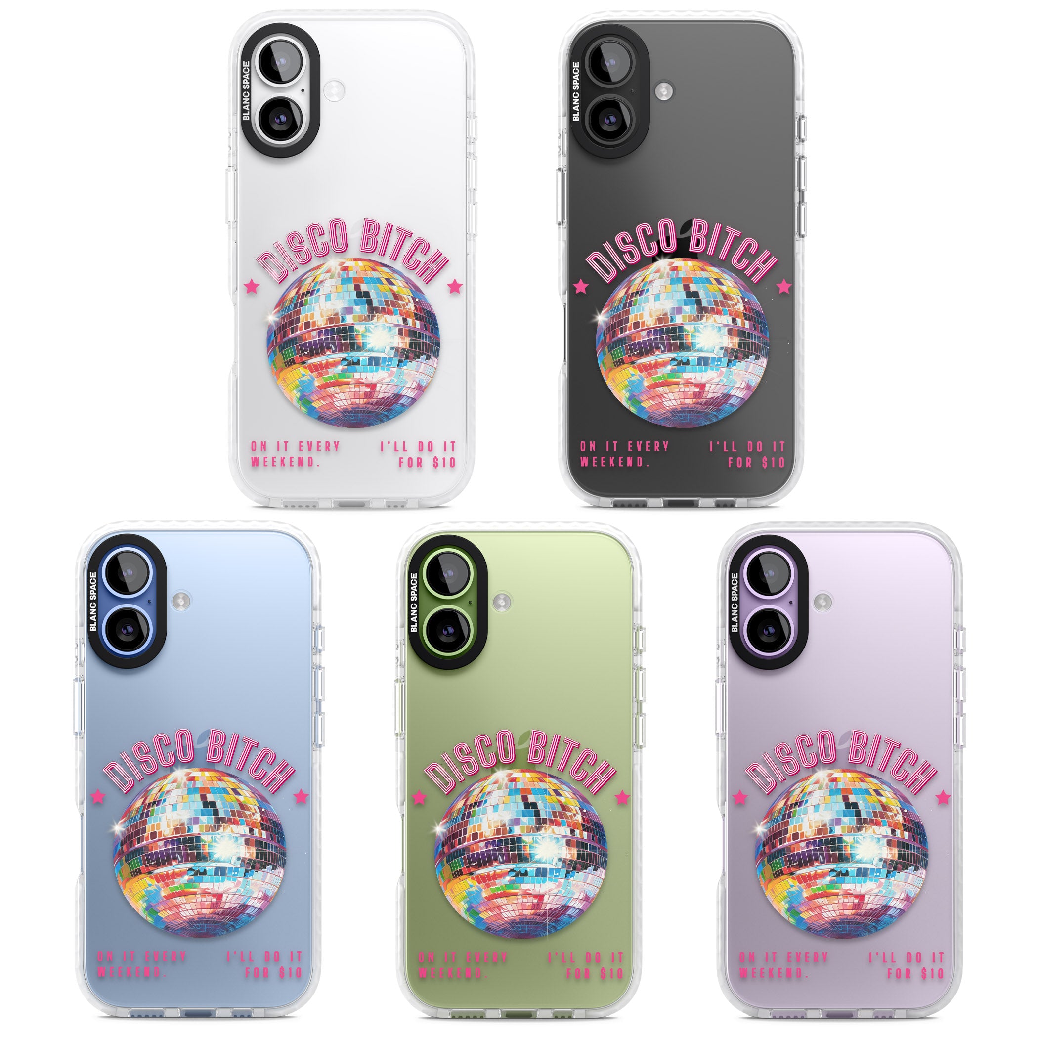 Disco B Tch iPhone 17 Impact Clear Phone Case APT Impact Protection
