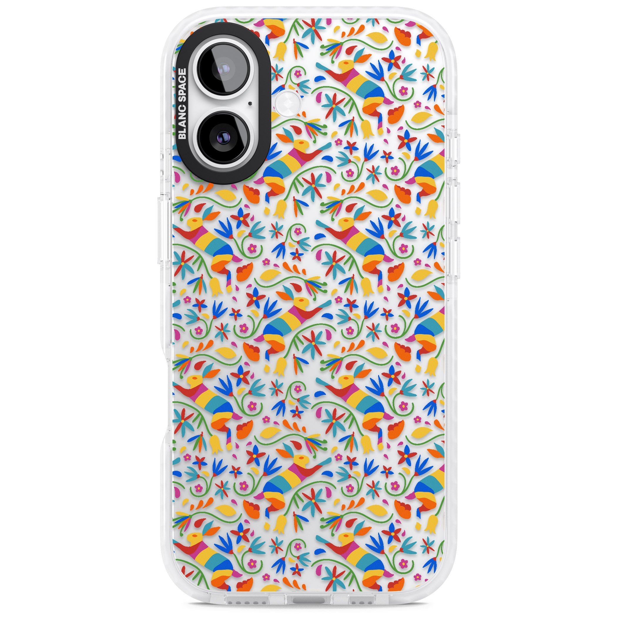 Vibrant Floral Mosaic iPhone 17 Impact Clear Phone Case