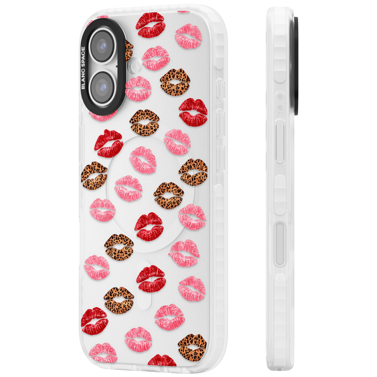 Wild Kisses iPhone 16 / iPhone 16 Plus / iPhone 17 Impact Clear Phone Case side