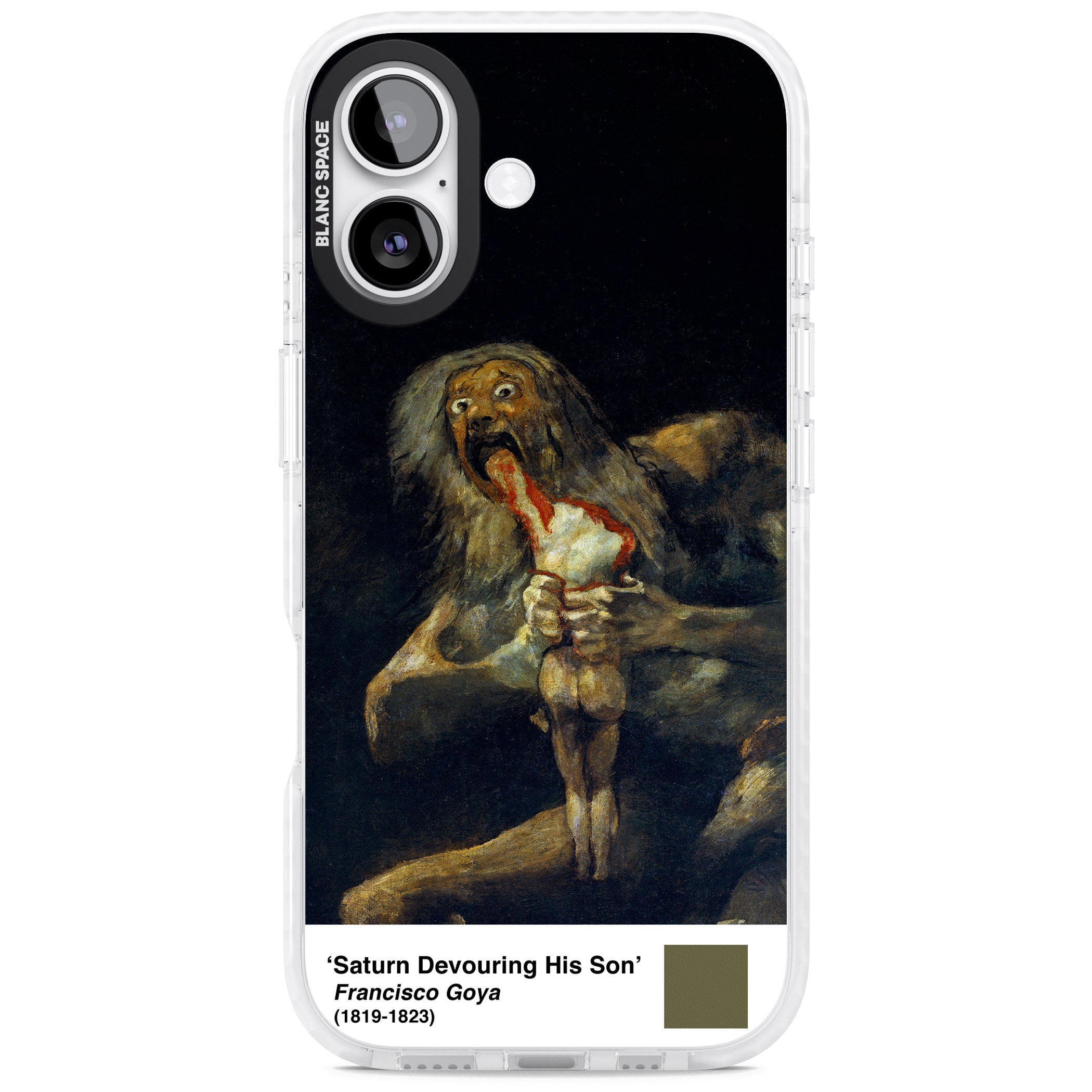 Saturn Devouring His Son iPhone 17 Impact Clear Phone Case