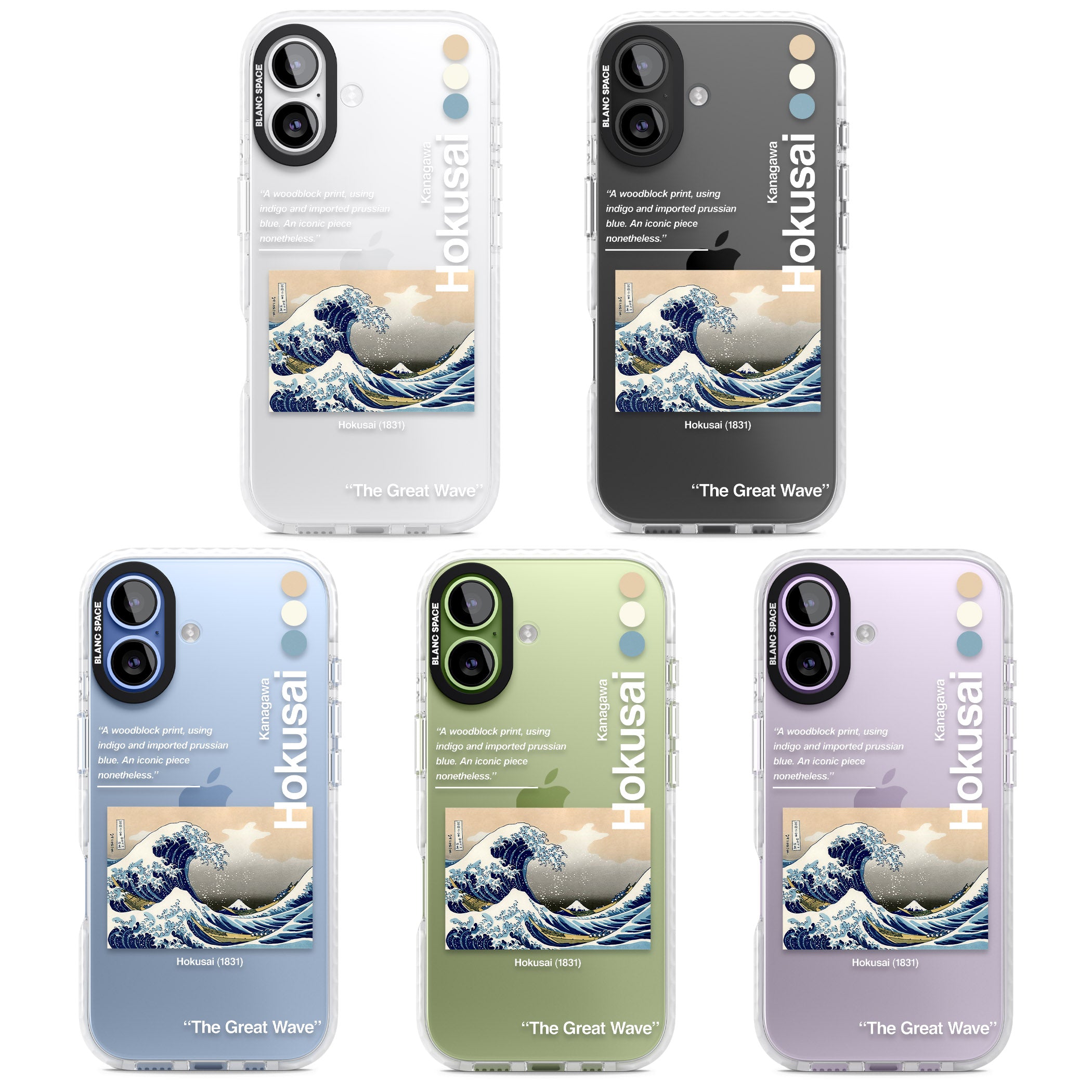 The Great Wave iPhone 17 Impact Clear Phone Case APT Impact Protection