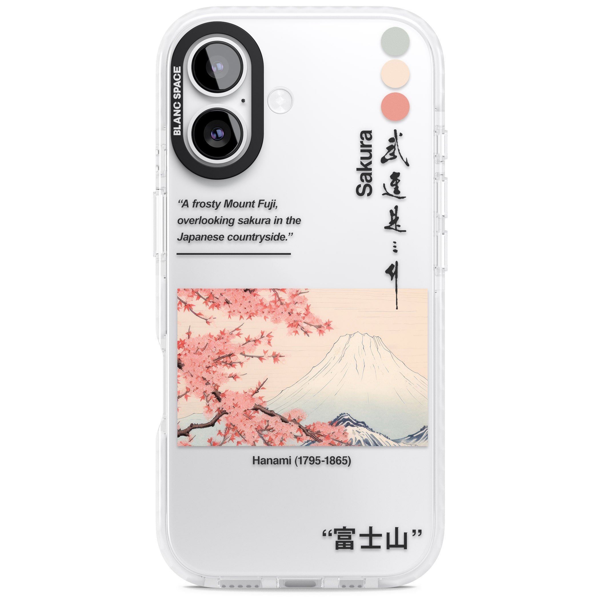 Hanami iPhone 17 Impact Clear Phone Case