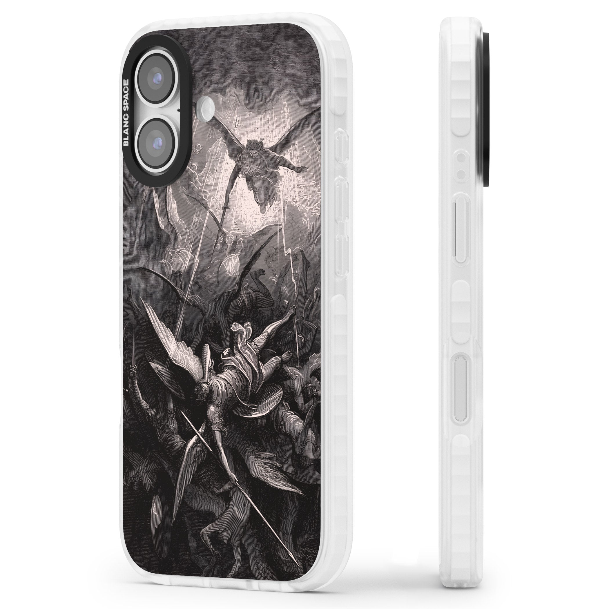 Paradise Lost iPhone 17 Impact Clear Phone Case Side Profile