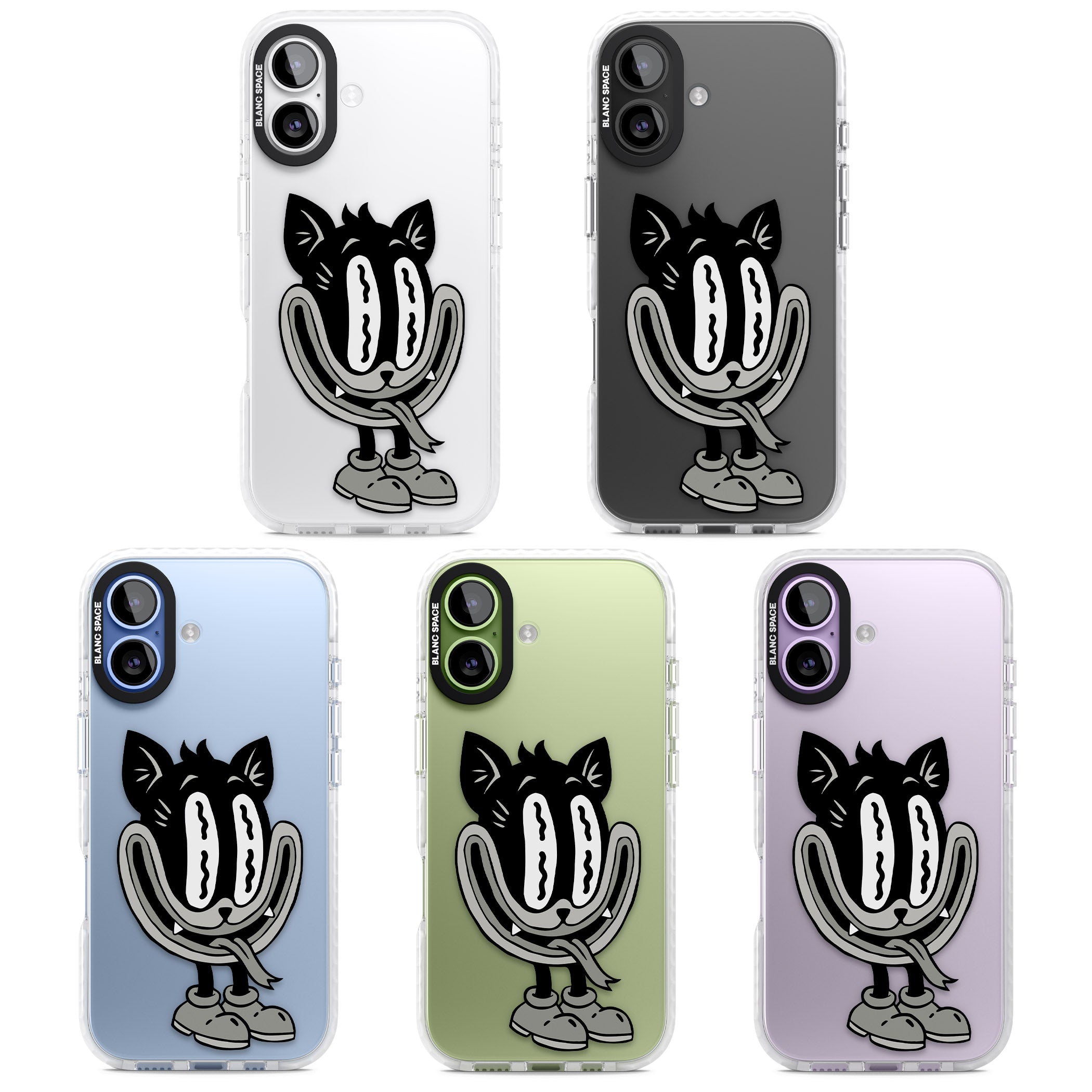 Faded Feline iPhone 17 Impact Clear Phone Case APT Impact Protection