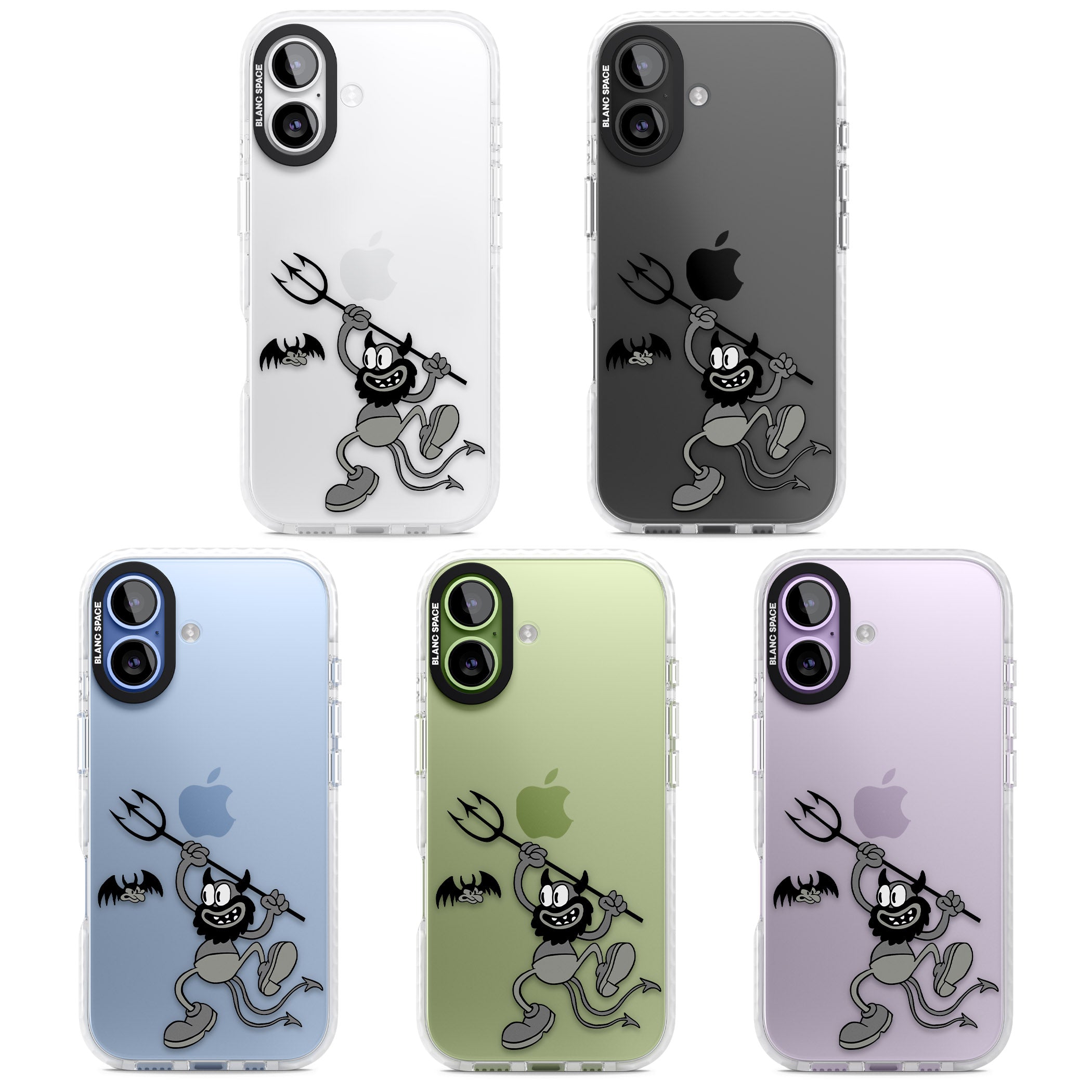 Dancing Devil iPhone 17 Impact Clear Phone Case APT Impact Protection