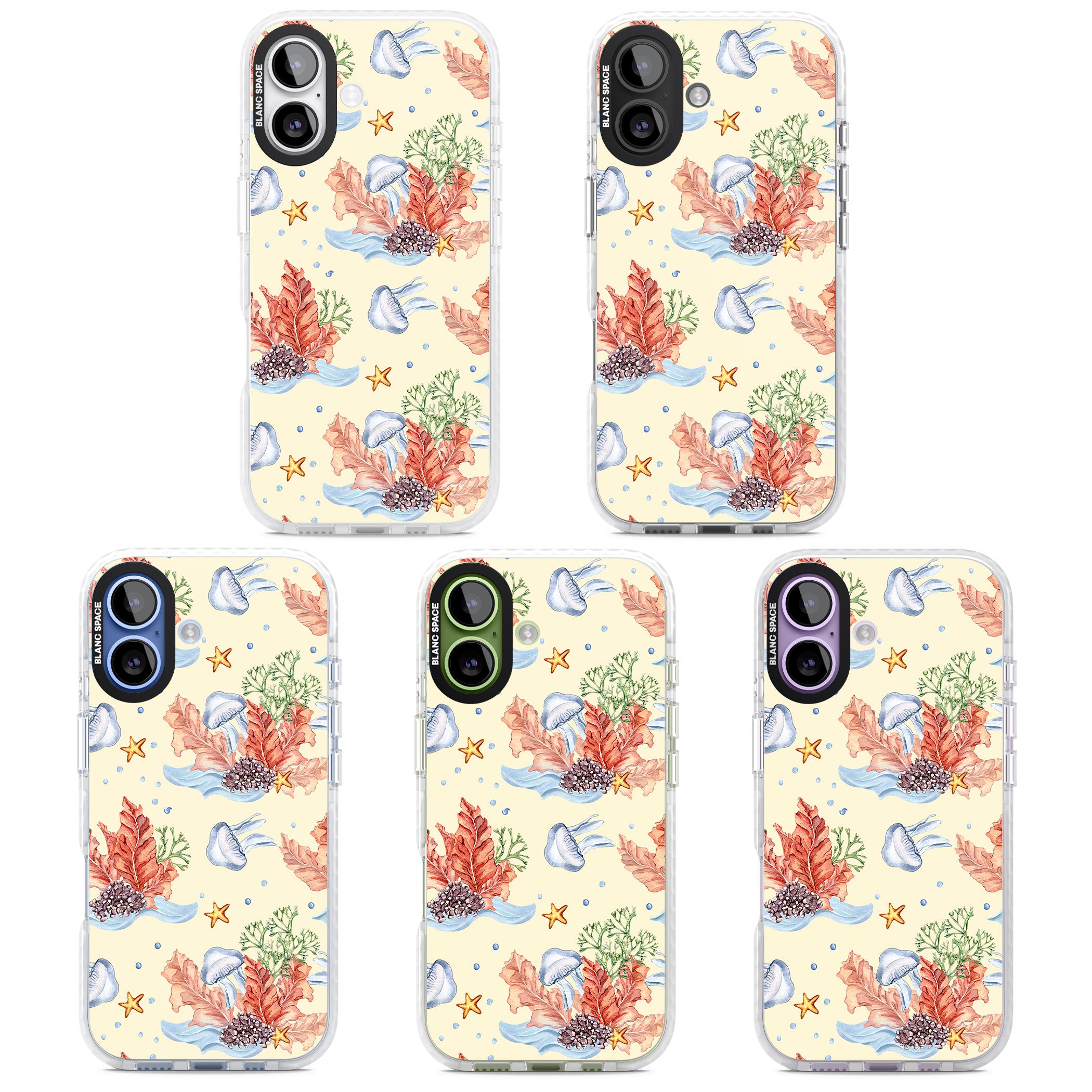 Coral Reef iPhone 17 Impact Clear Phone Case APT Impact Protection