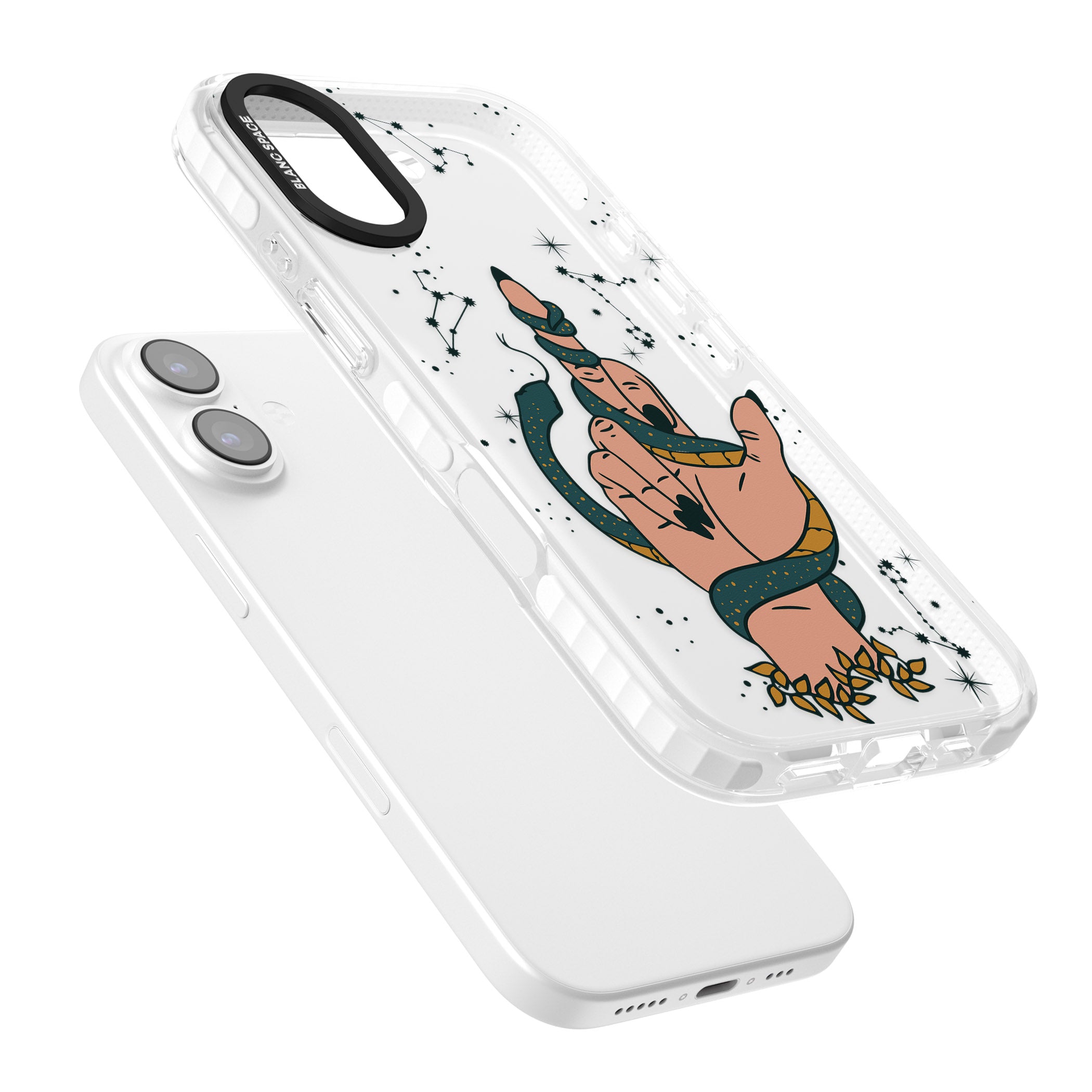 Snakes, Stars And Cynicism iPhone 17 Impact Clear Phone Case Colours