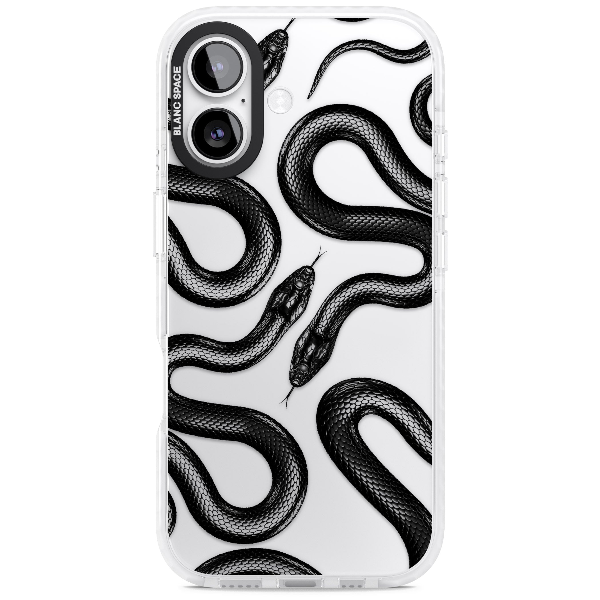 Black Kingsnake iPhone 17 Impact Clear Phone Case