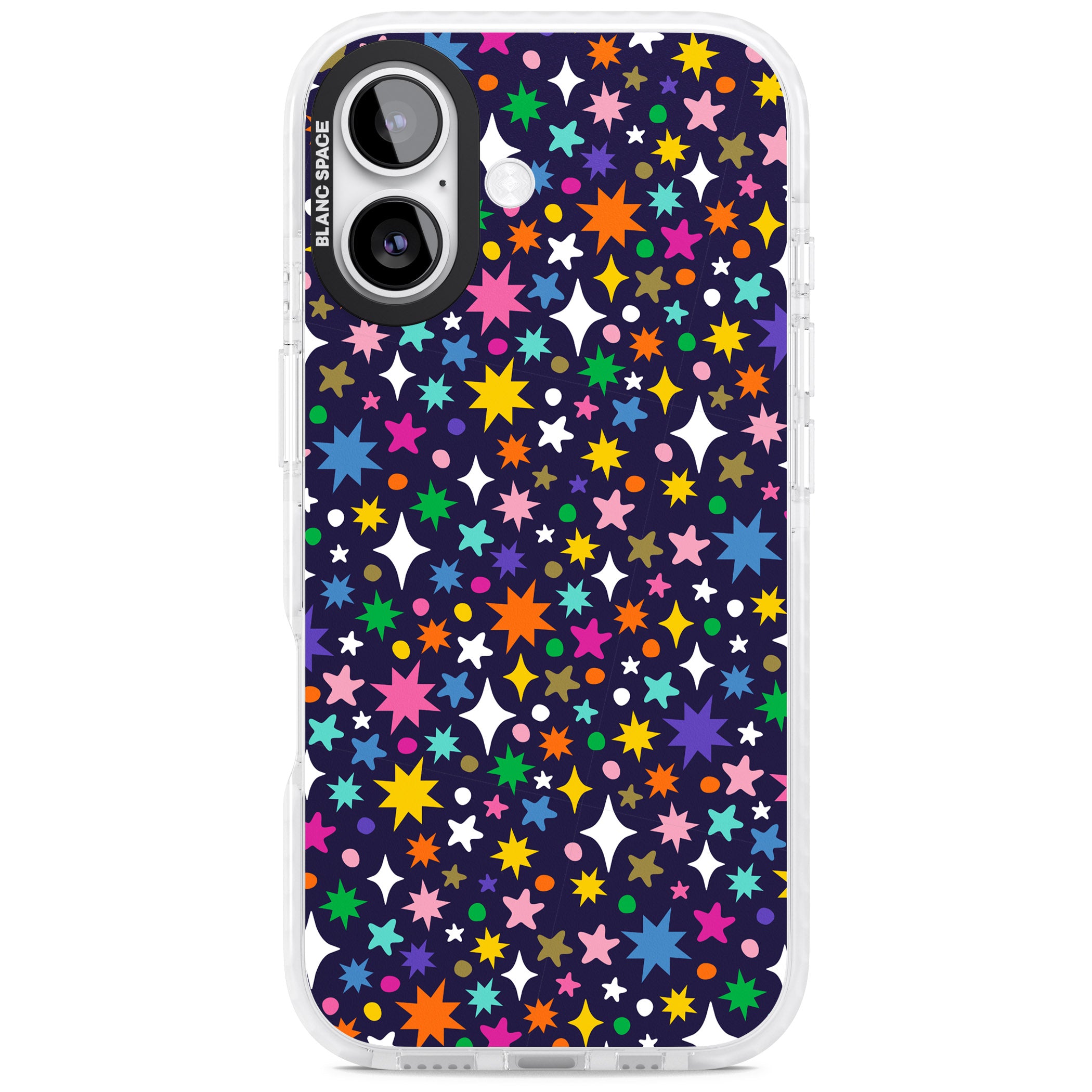Rainbow Starburst (Purple) iPhone 17 Impact Clear Phone Case