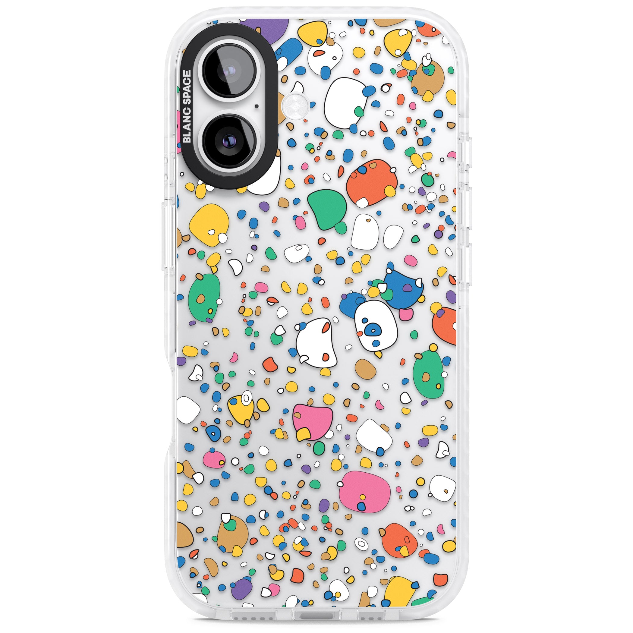 Colourful Confetti Pebbles iPhone 17 Impact Clear Phone Case