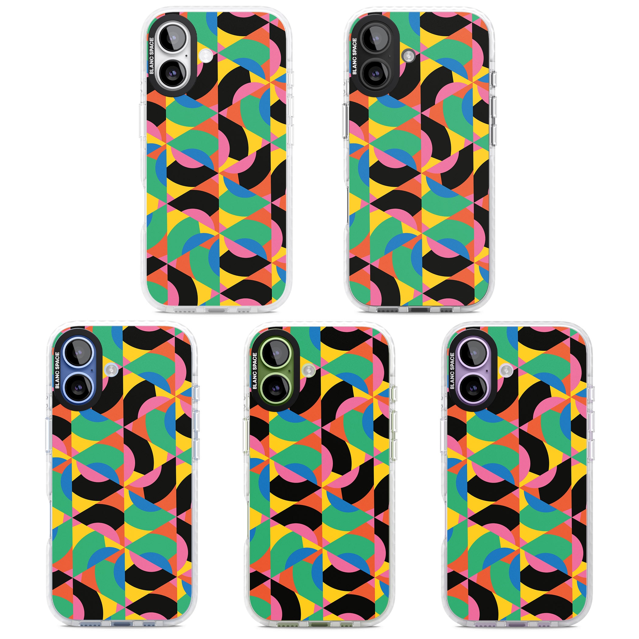 Abstract Carnival iPhone 17 Impact Clear Phone Case APT Impact Protection