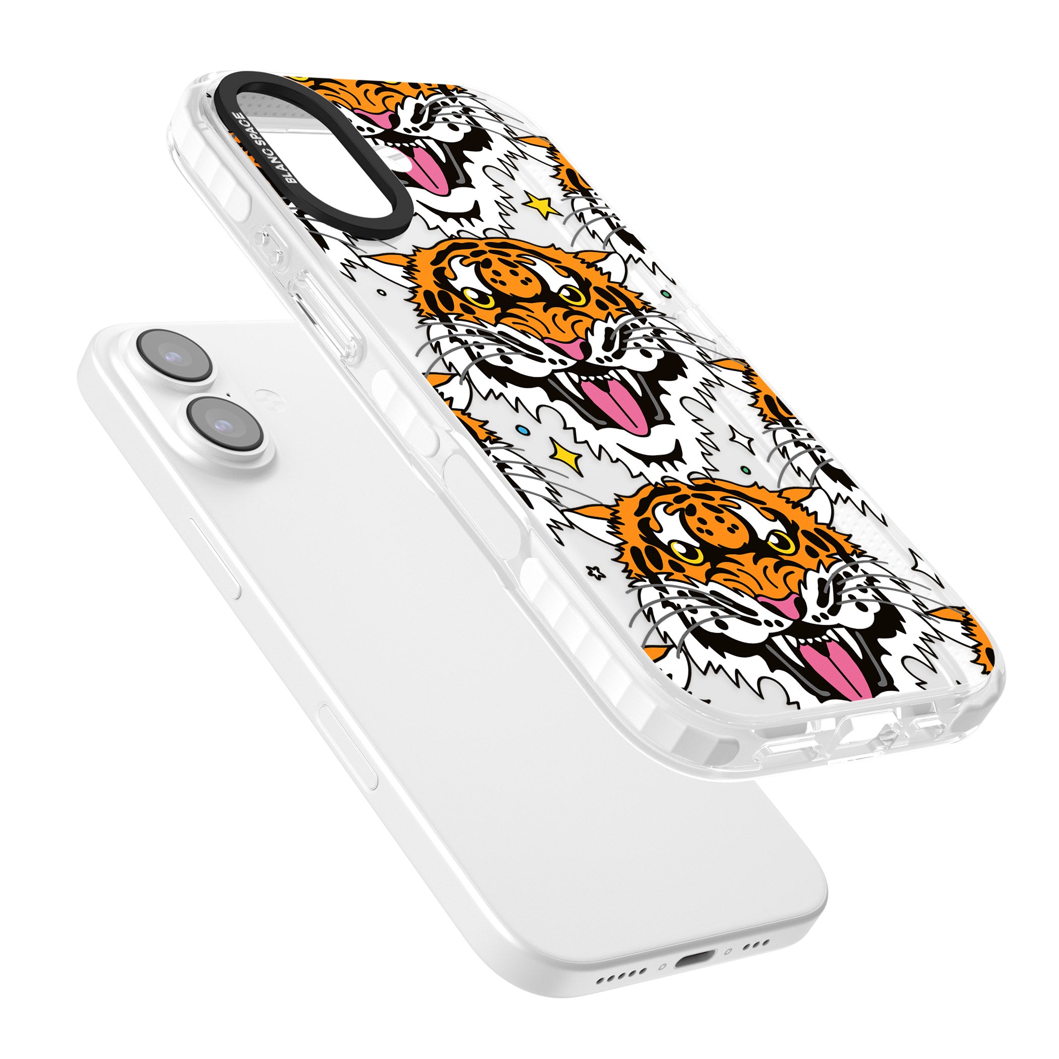 Fierce Jungle Tigers iPhone 17 Impact Clear Phone Case Colours