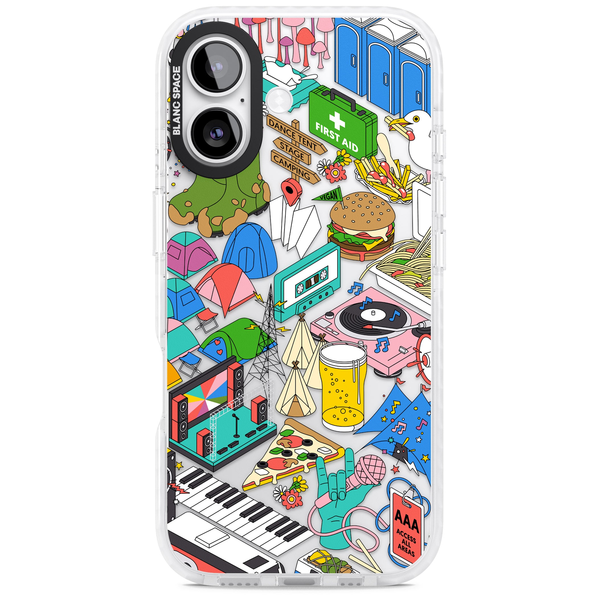 Festival Frenzy iPhone 17 Impact Clear Phone Case