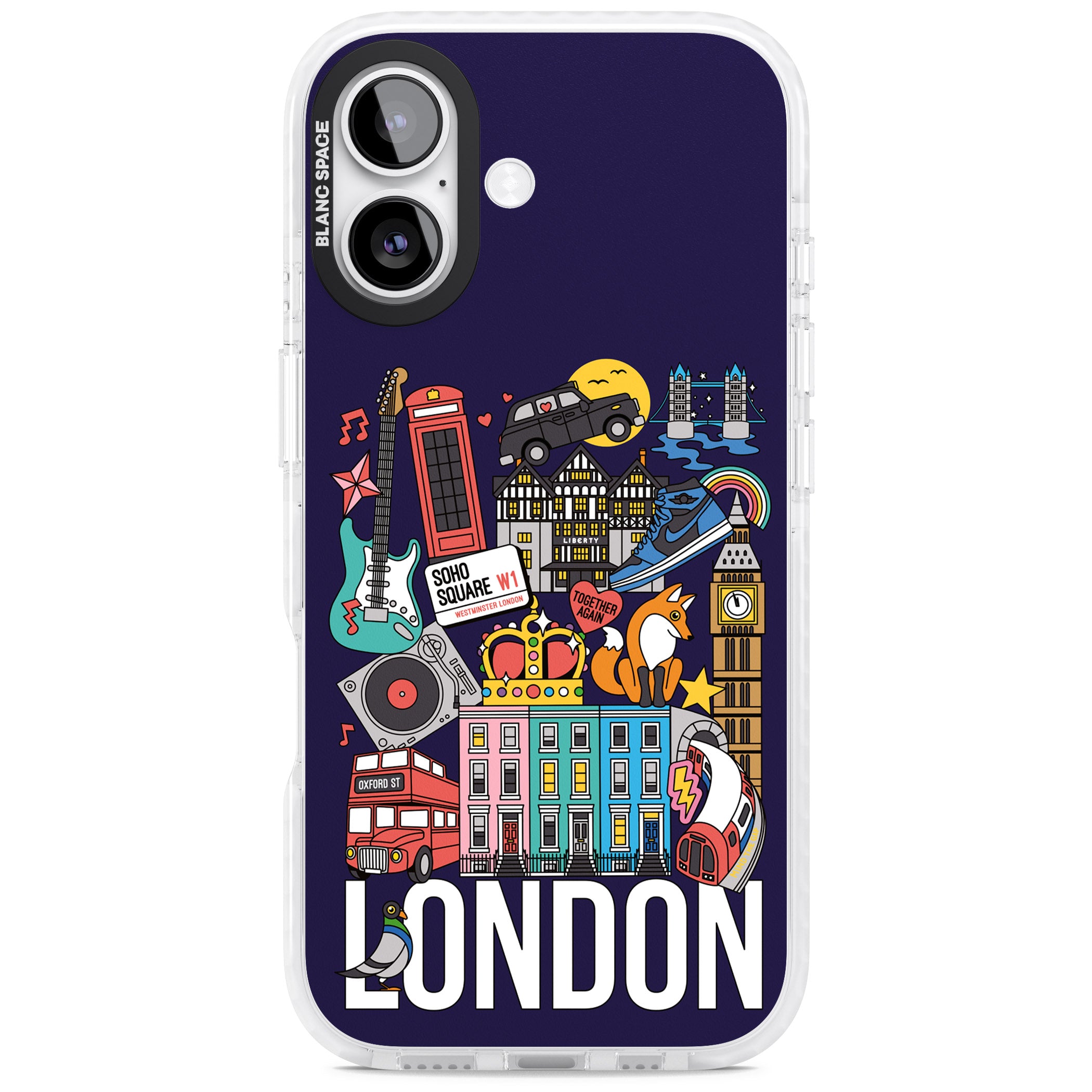 London Calling iPhone 17 Impact Clear Phone Case